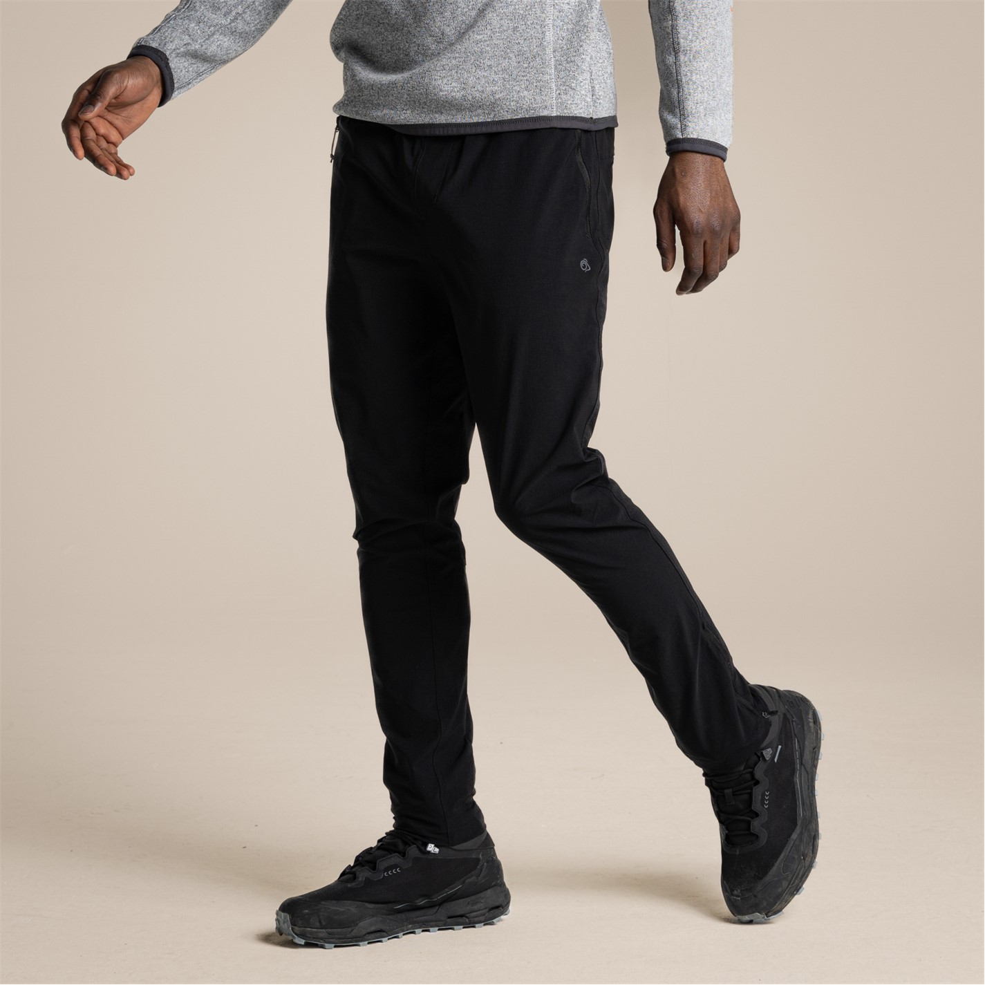 Kalhoty Craghoppers Black 4879994 Men's Fleet Straight Leg Trousers - 1