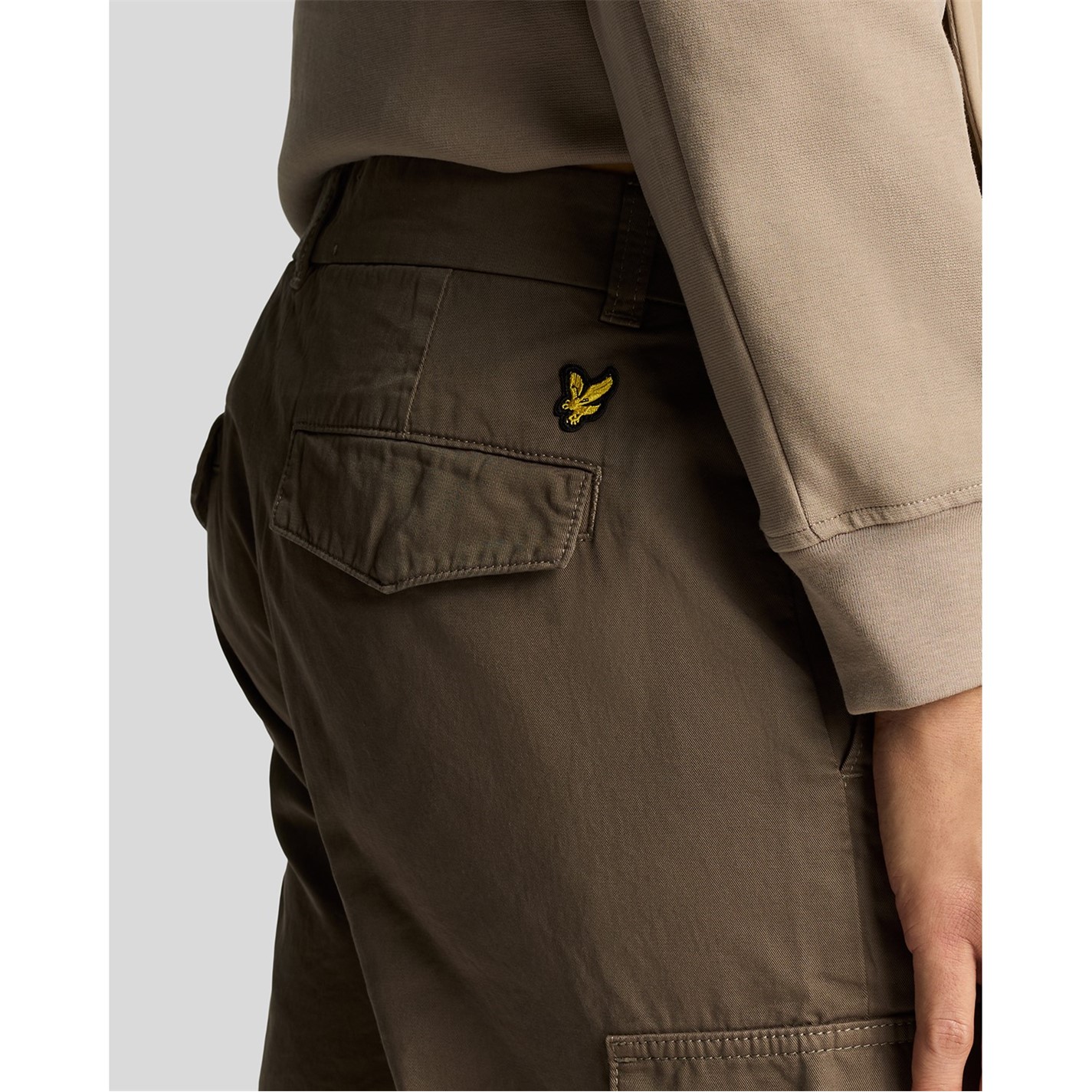 Kalhoty Lyle and Scott Khaki Ash 5859760 Men's Cargo Trousers - 2