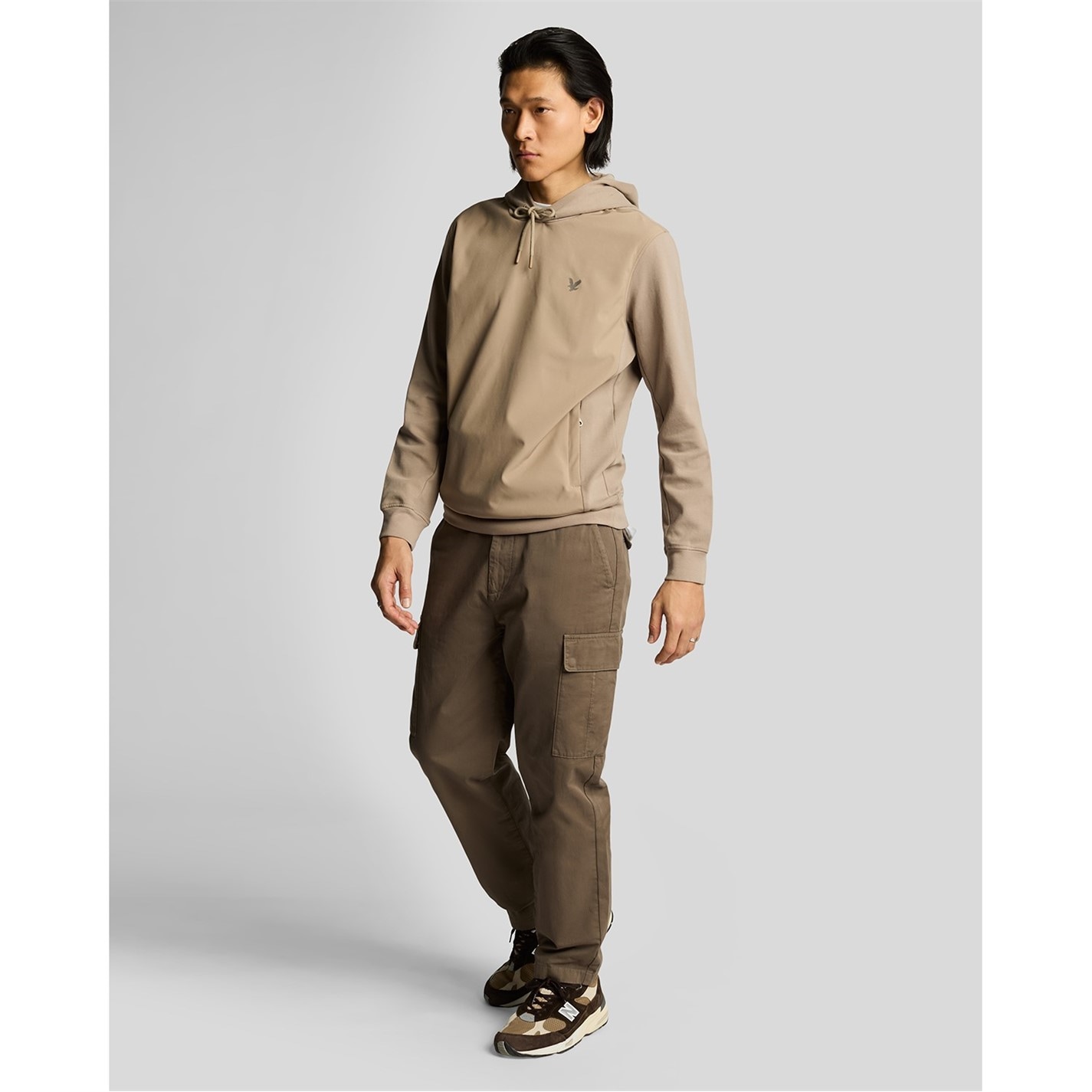 Kalhoty Lyle and Scott Khaki Ash 5859760 Men's Cargo Trousers - 4