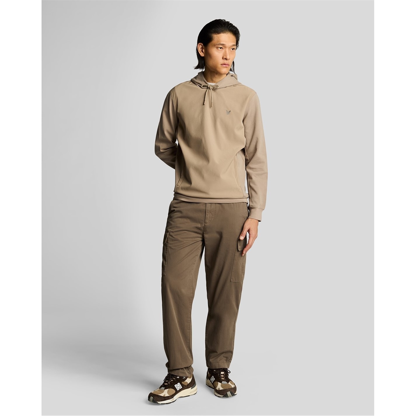 Kalhoty Lyle and Scott Khaki Ash 5859760 Men's Cargo Trousers - 5
