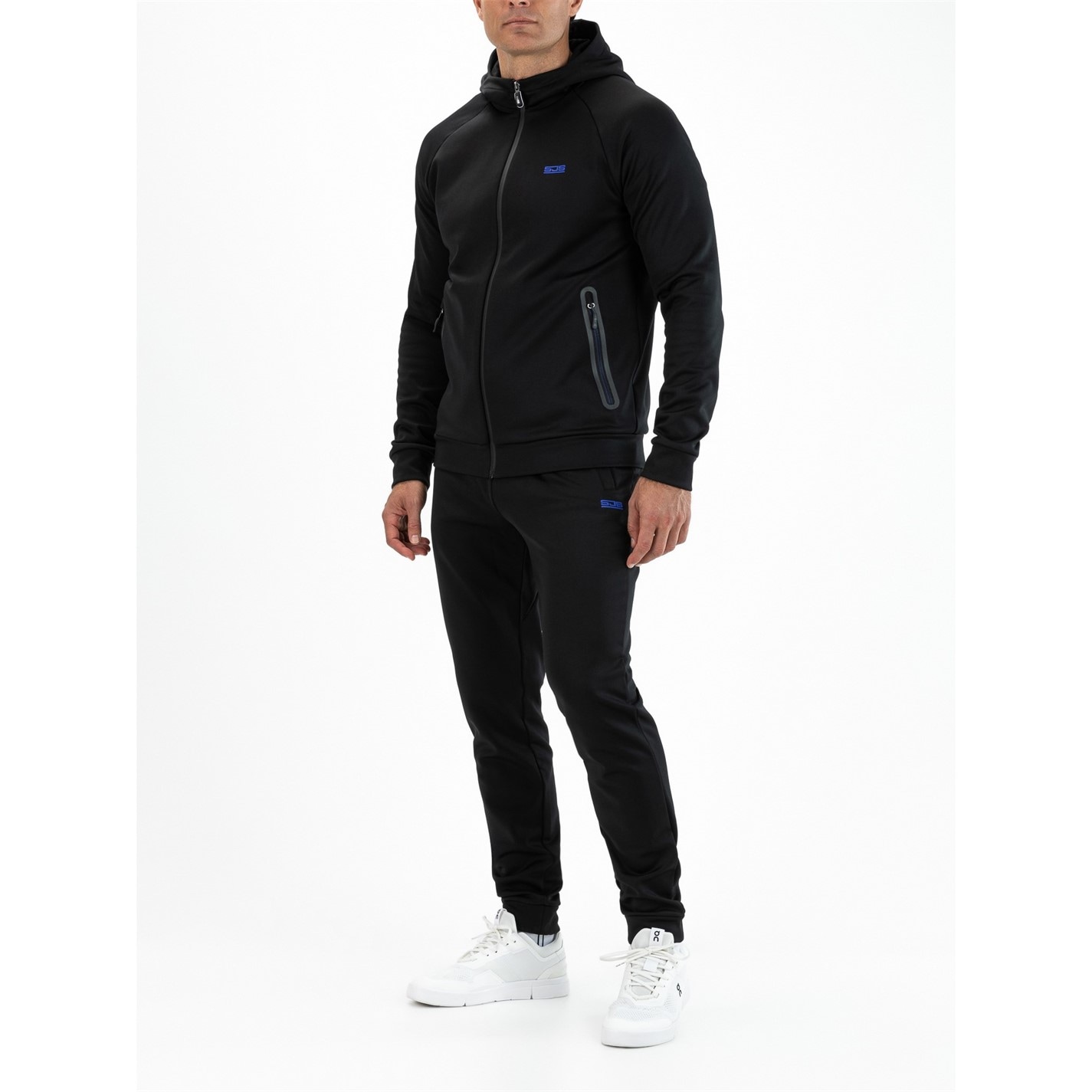 Tepláky Sjeng Sports Black 7046221 Men's Orwell Performance Tracksuit Bottom - 3