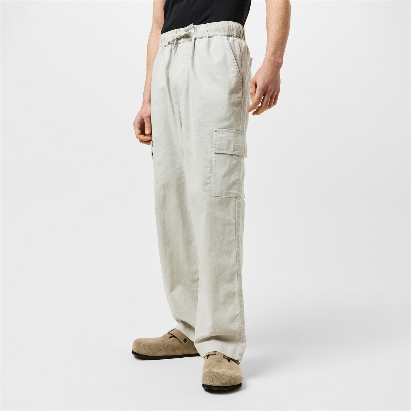 Kalhoty Jack Wills Putty 7085124 Linen Cargo Trouser - 3