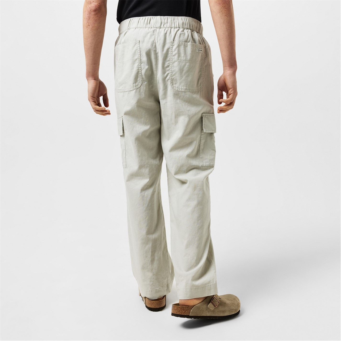 Kalhoty Jack Wills Putty 7085124 Linen Cargo Trouser - 4