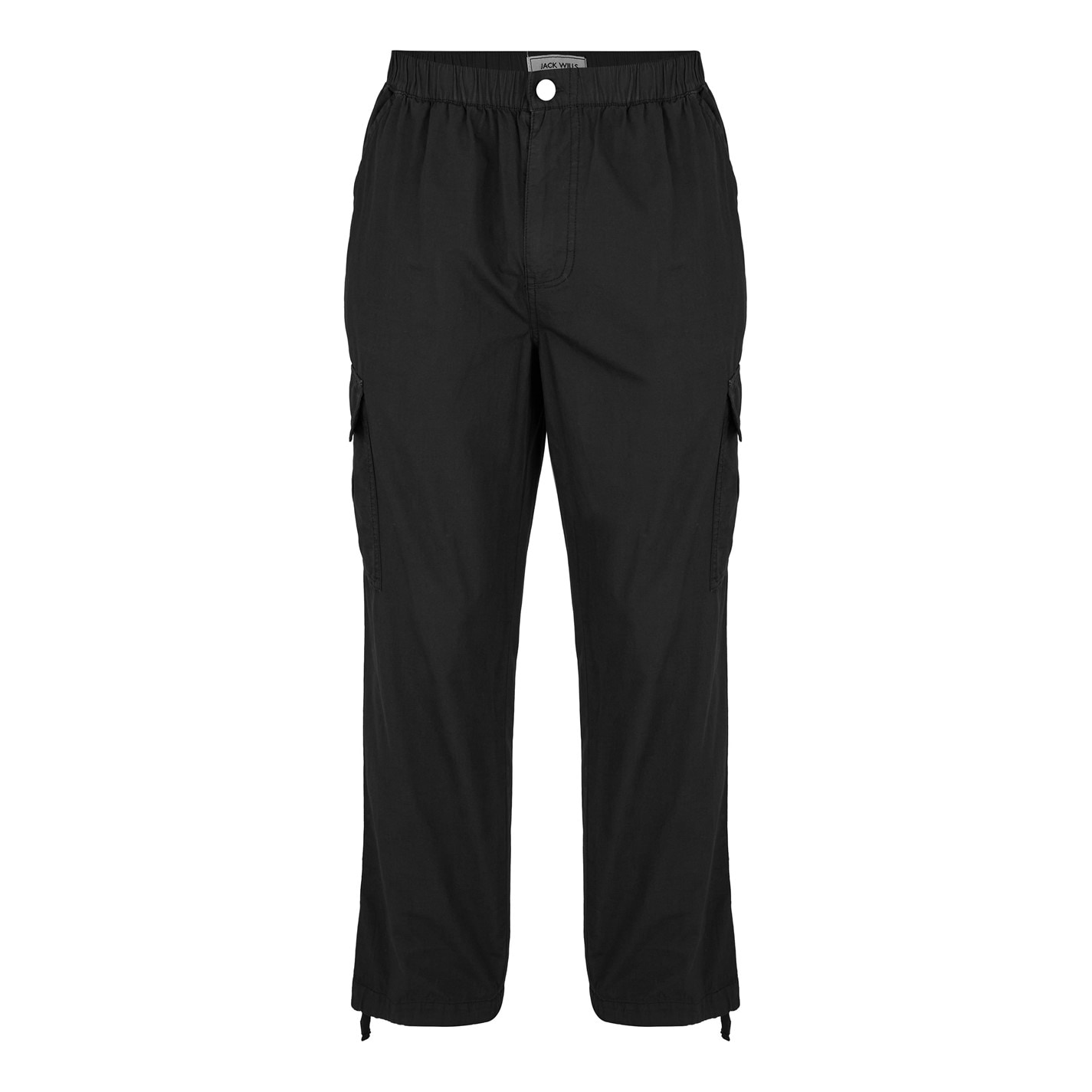 Kalhoty Jack Wills Black 6778685 Men's Poplin Slim Fit Trousers - 1