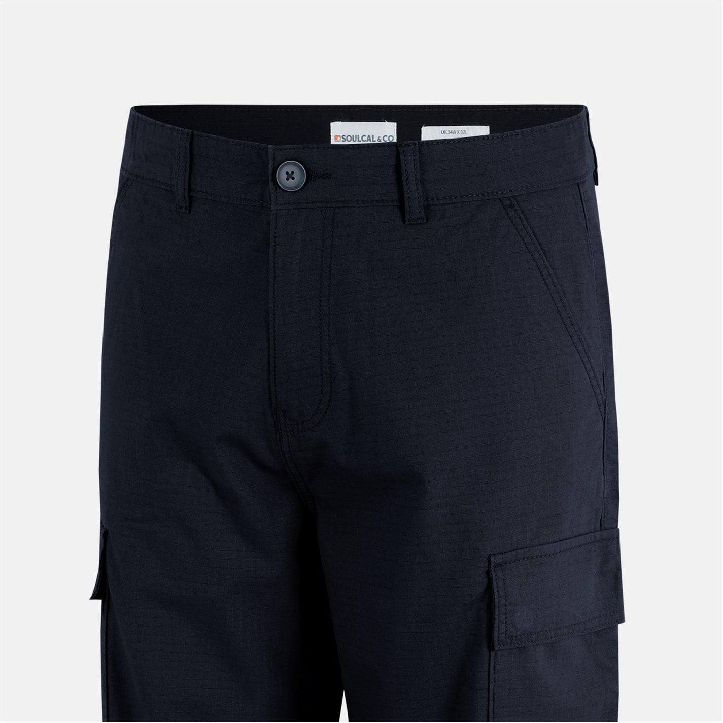 Kalhoty SoulCal Black 3867542 Men's Soul Rip Cargo Trousers - 5