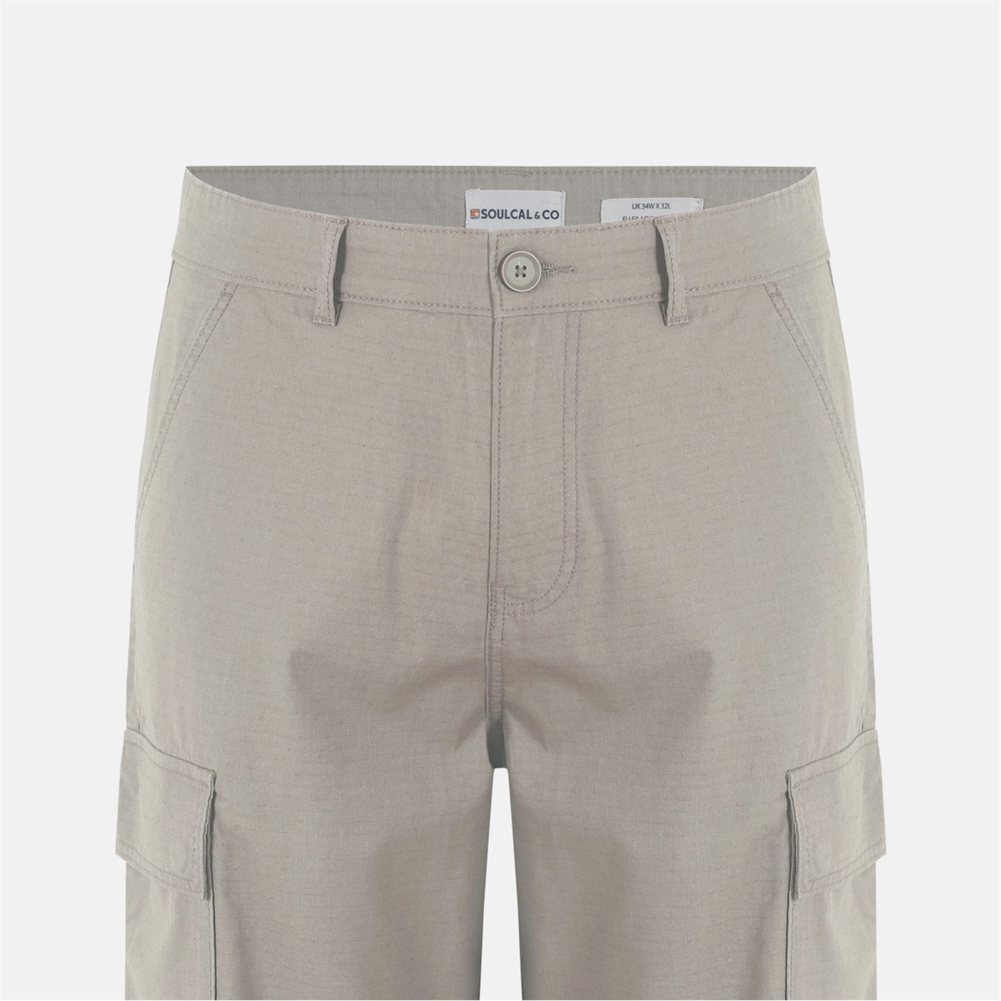 Kalhoty SoulCal Beige 1145777 Men's Soul Rip Cargo Trousers - 4