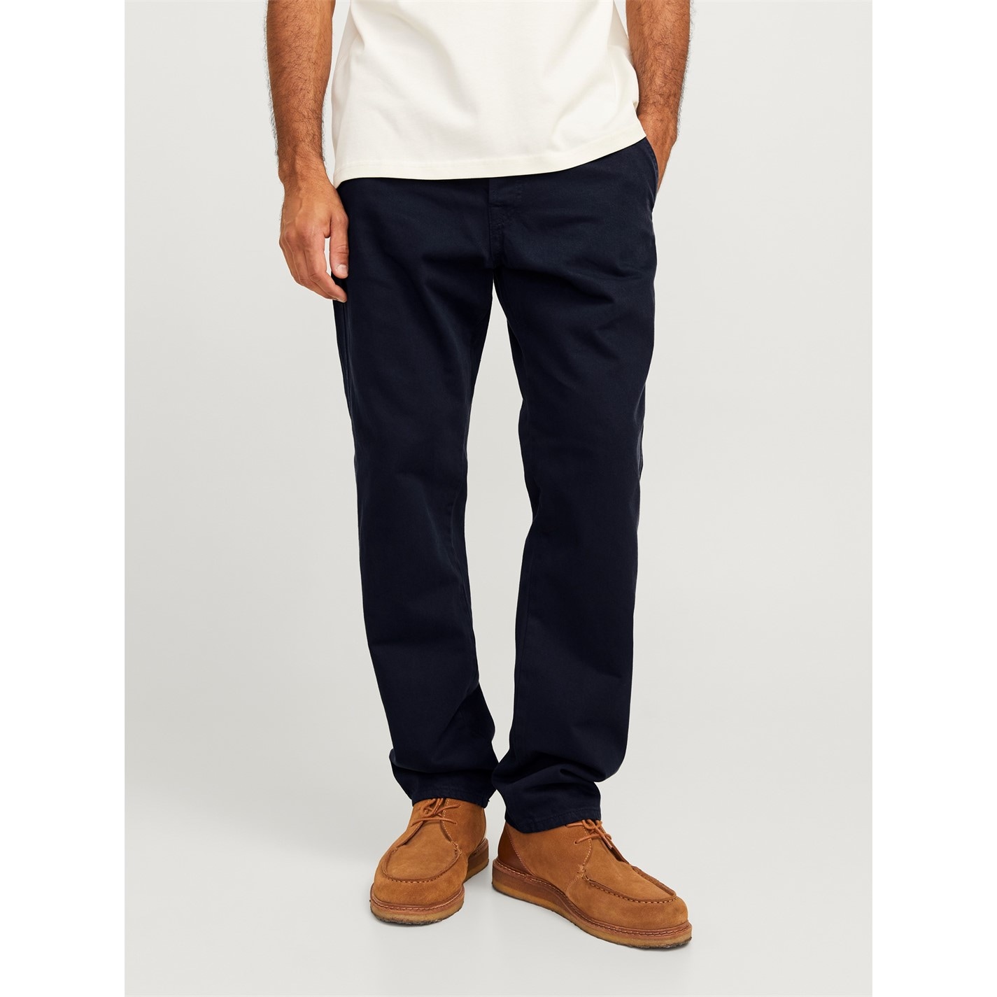 Kalhoty Jack and Jones Navy Blazer 7887995 Men's Straight Leg Trousers - 1