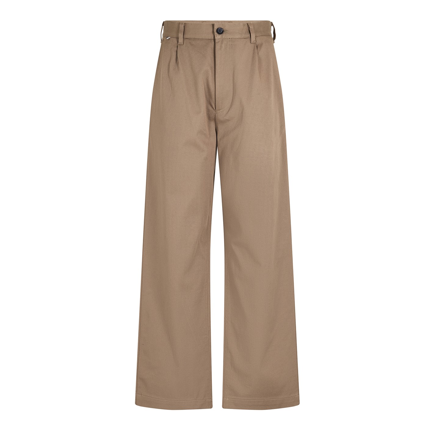 Kalhoty Boss Open Brown 1531149 Men's Kaiden-Dpl Straight Leg Trousers - 1