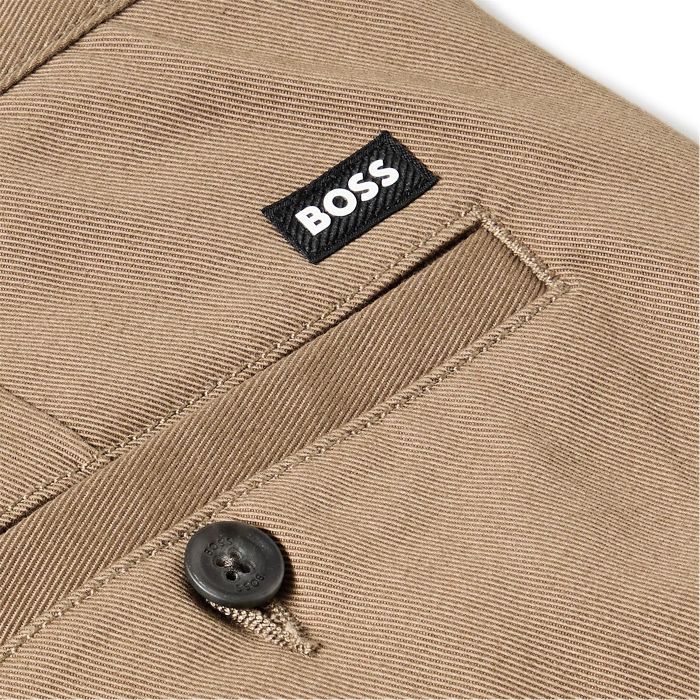 Kalhoty Boss Open Brown 1531149 Men's Kaiden-Dpl Straight Leg Trousers - 3