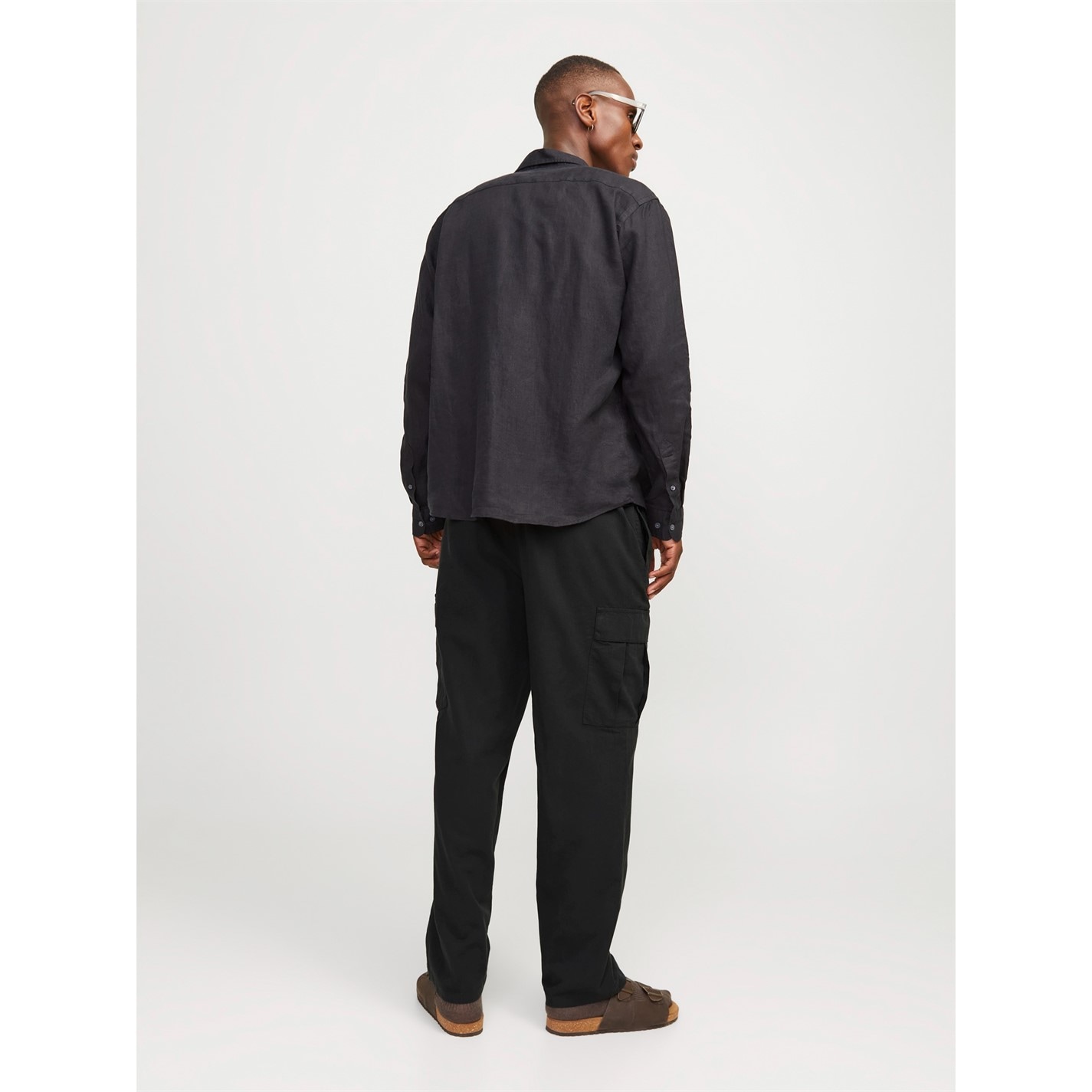 Kalhoty Jack and Jones Black 4166080 Men's Karl Cargo Trousers - 5