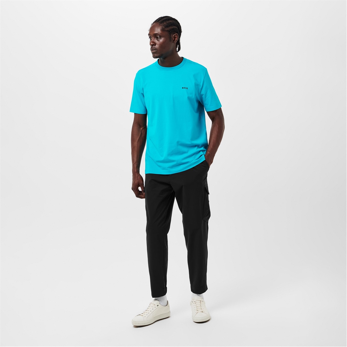 Kalhoty Boss Black 001 3316879 Men's Urbanex Cargo Trousers - 6