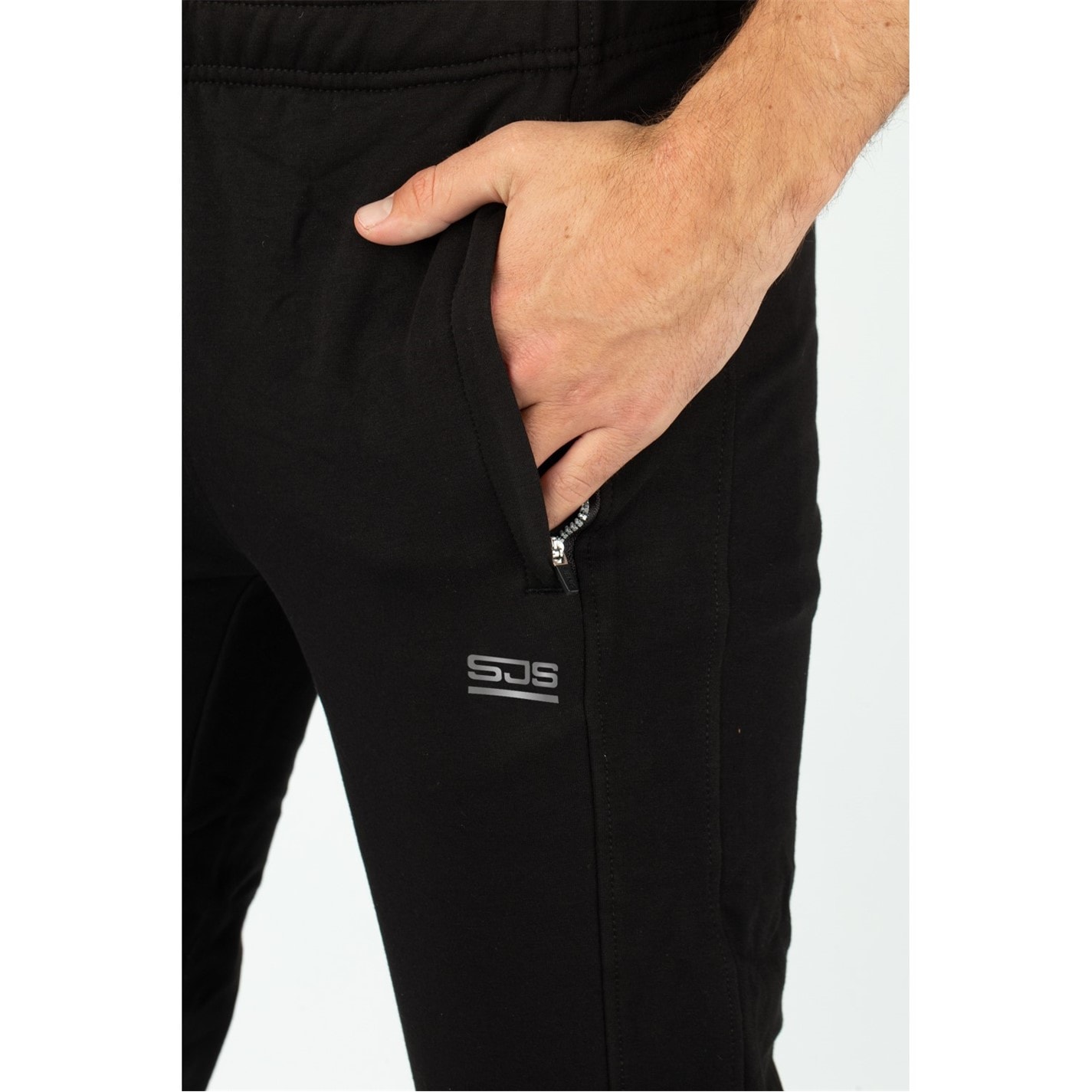 Tepláky Sjeng Sports Black 7866641 Men's Auckland Performance Tracksuit Bottoms - 4