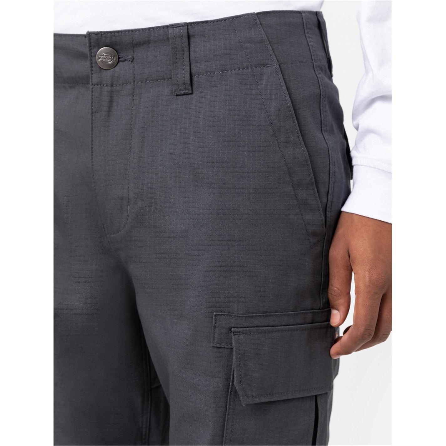 Kalhoty Dickies Charcoal CH01 1681754 Men's Millerville Cargo Trousers - 4
