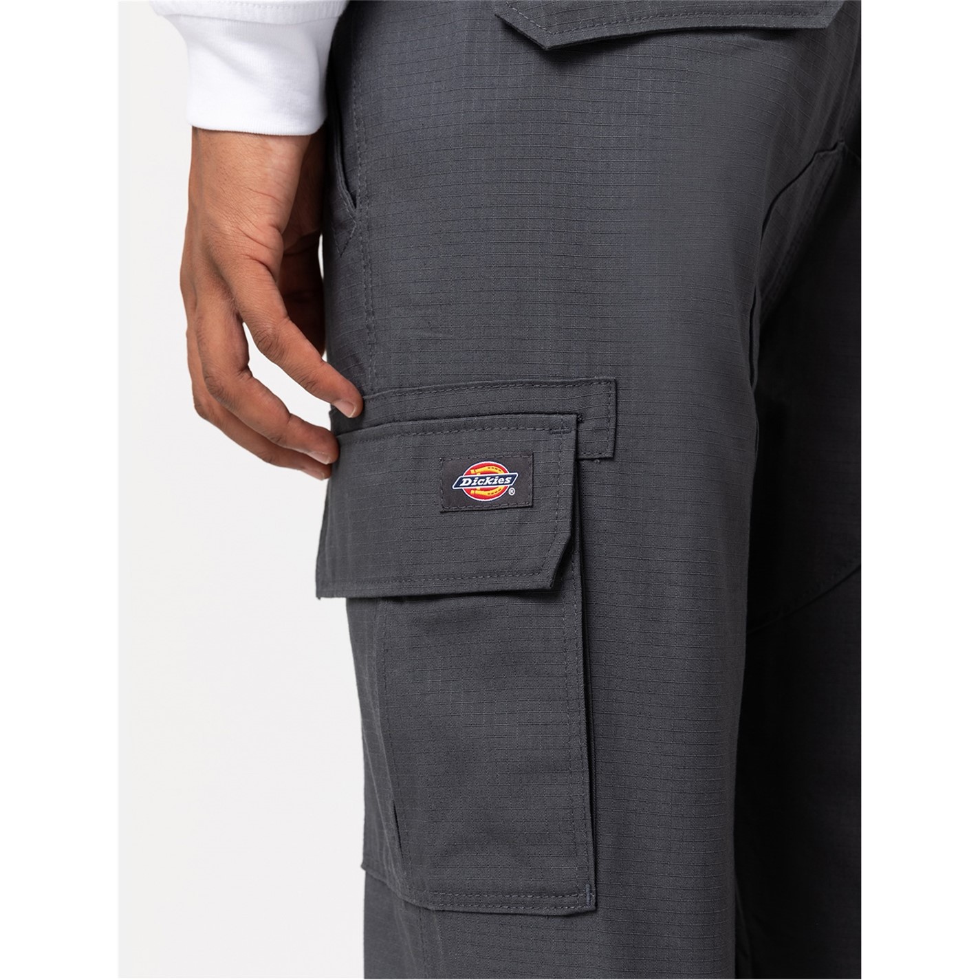 Kalhoty Dickies Charcoal CH01 1681754 Men's Millerville Cargo Trousers - 5