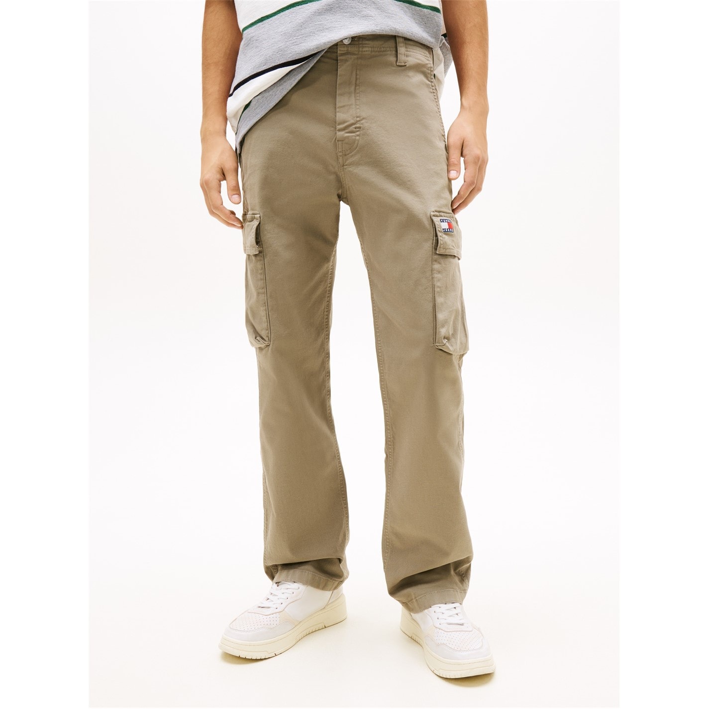 Kalhoty Tommy Jeans Utility Sage 4623175 Men's Otis Canvas Cargo Trousers - 2
