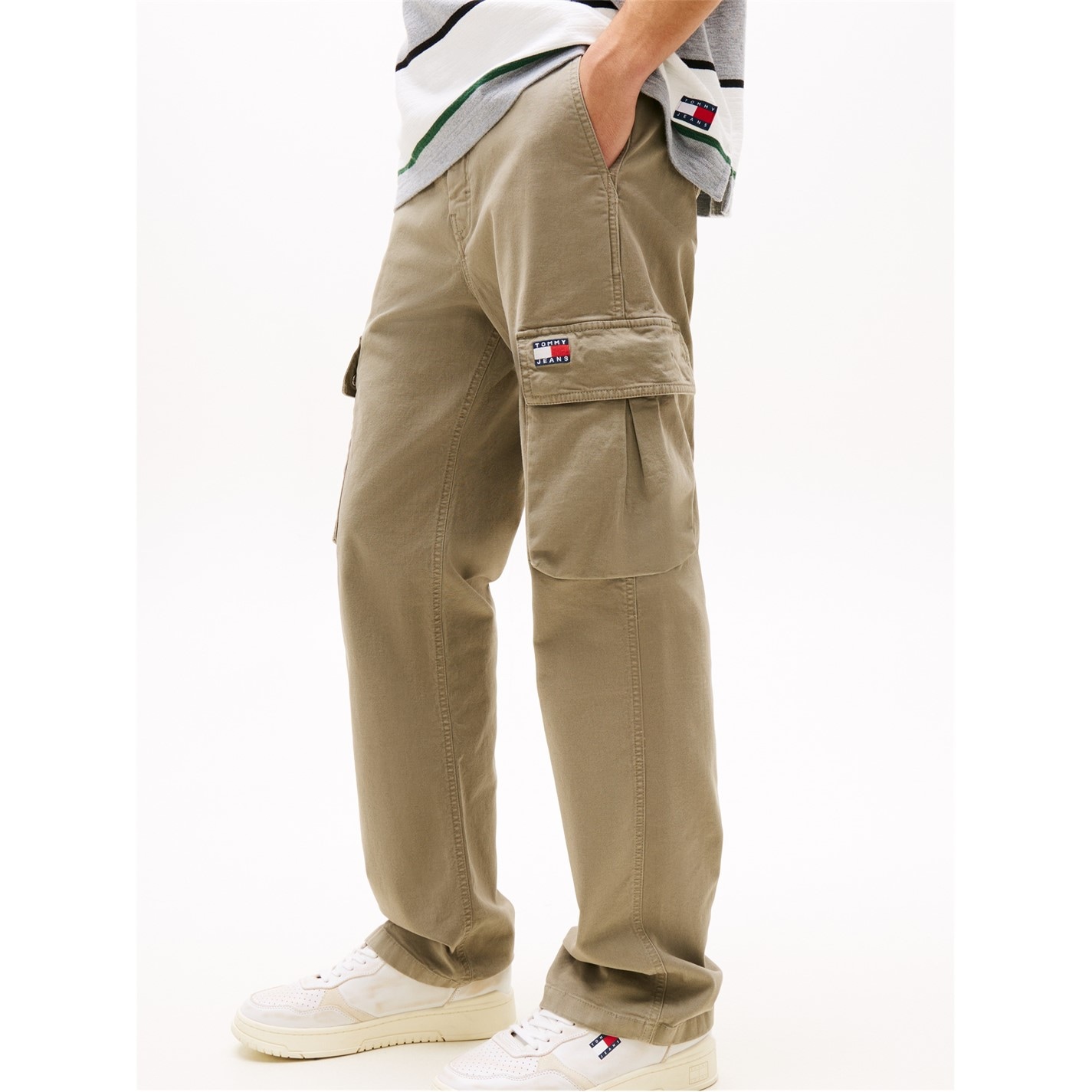 Kalhoty Tommy Jeans Utility Sage 4623175 Men's Otis Canvas Cargo Trousers - 3