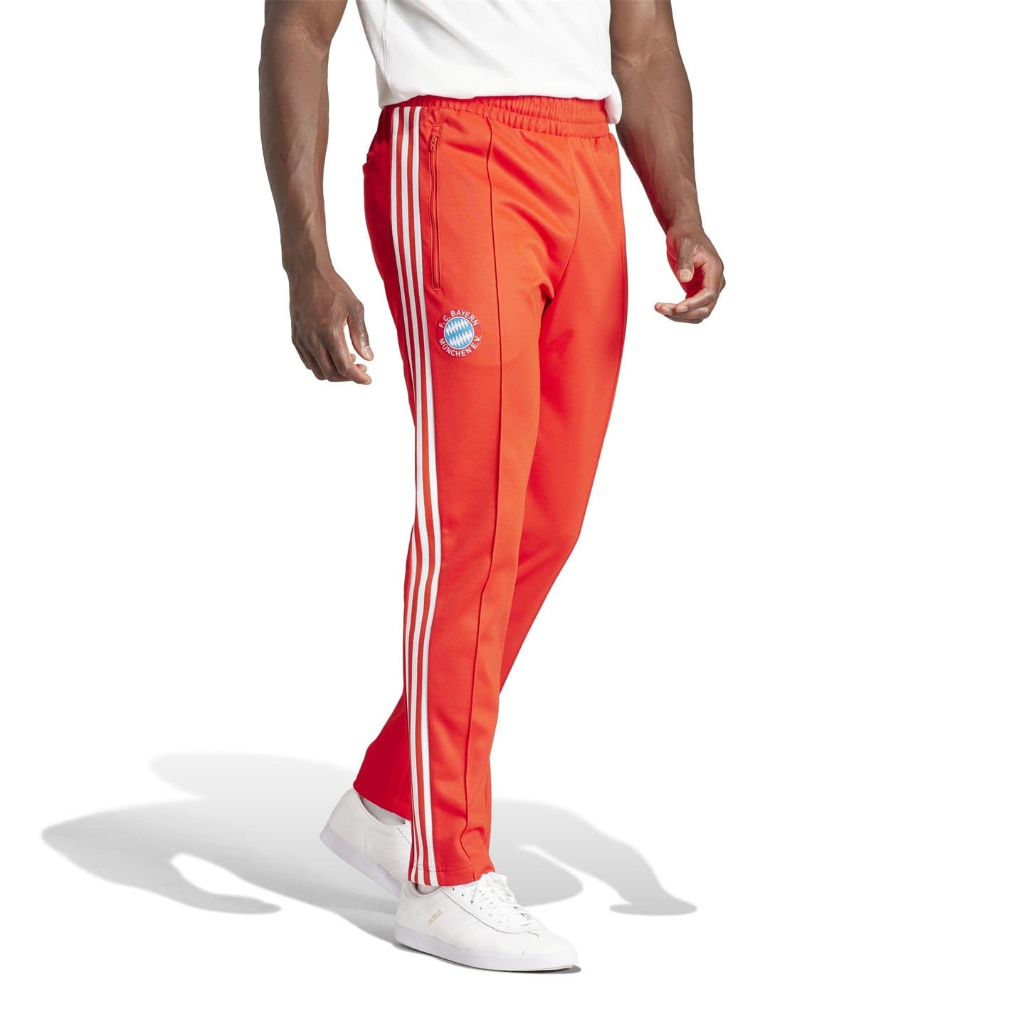 Tepláky adidas Red 1359560 Bayern Munich Beckenbauer Tracksuit Bottoms Adults - 2