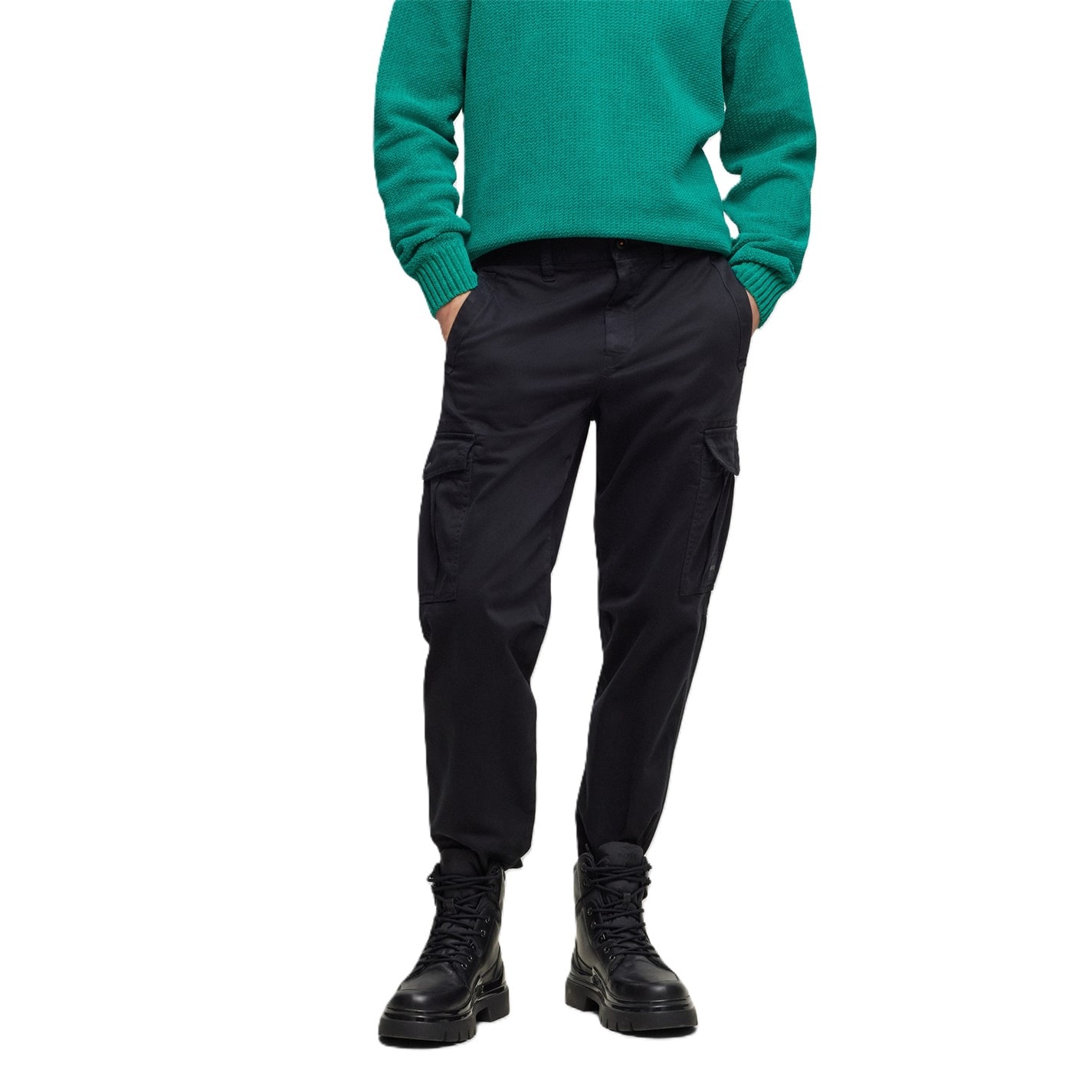 Kalhoty Boss Black 8849914 Men's Sisla-5 Cargo Trousers - 1