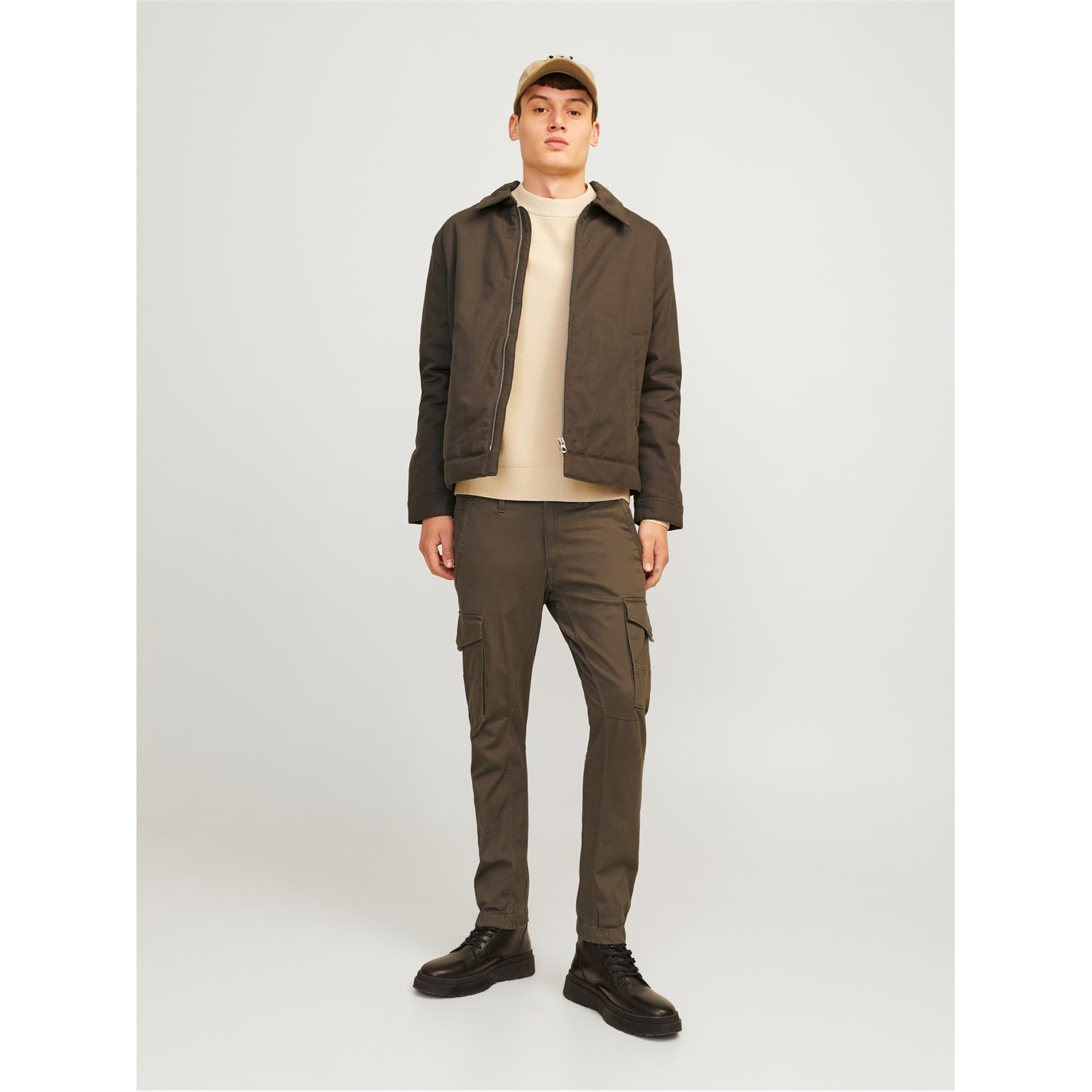 Kalhoty Jack and Jones Wren 822953 Men's Paul Cargo Trousers - 8