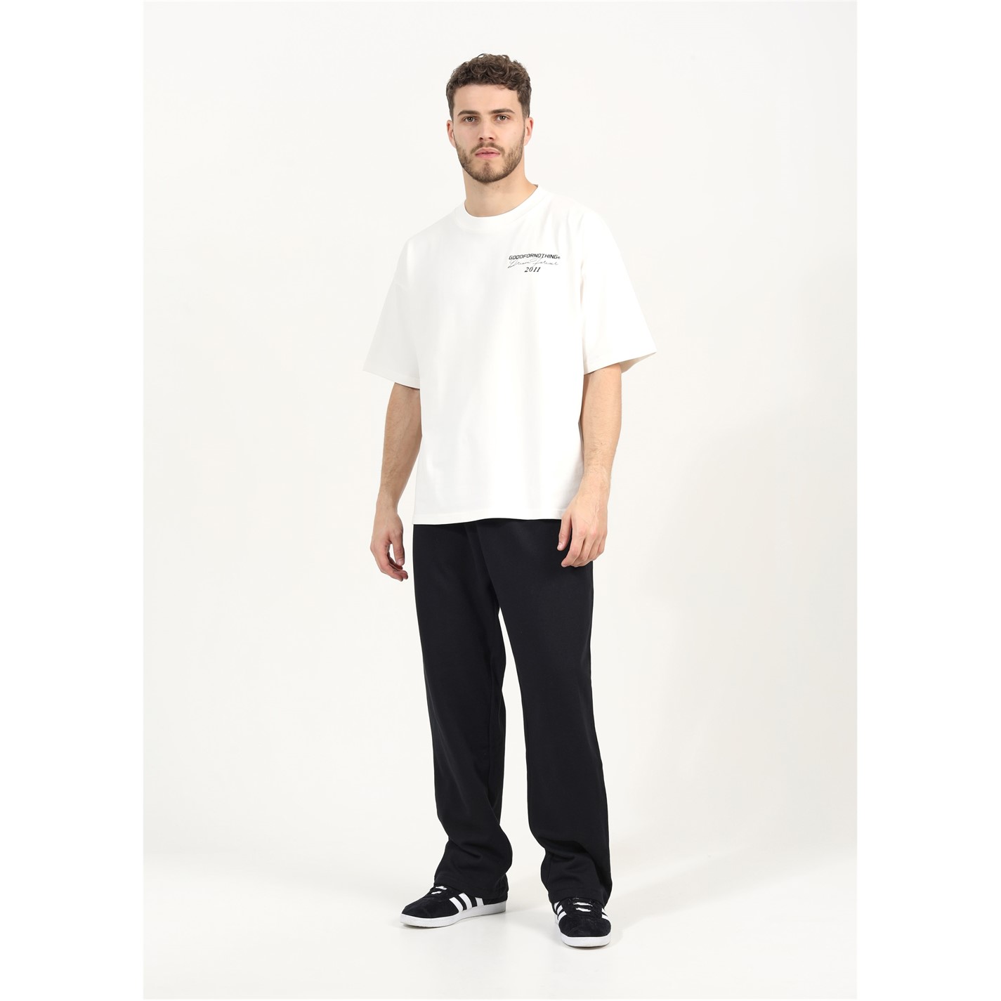 Tepláky Brave Soul Black 8843545 Wide Leg Joggers Mens - 1