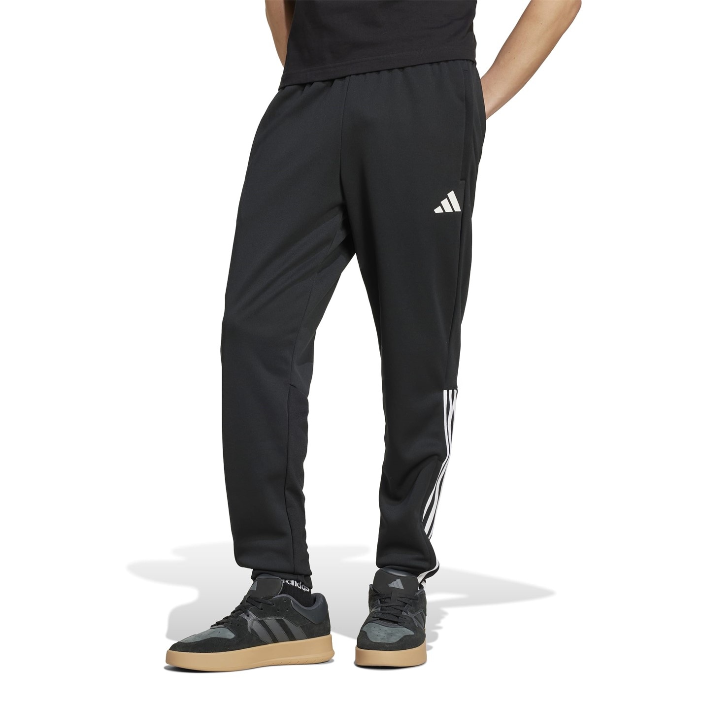 Tepláky adidas Black 557213 Men's Sereno Winter Black Performance Tracksuit Bottoms - 2