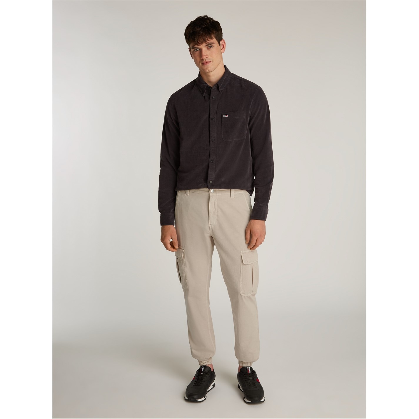 Kalhoty Tommy Jeans Newsprint 6160307 Men's Ryan Relaxed Fit Cargo Trousers - 4