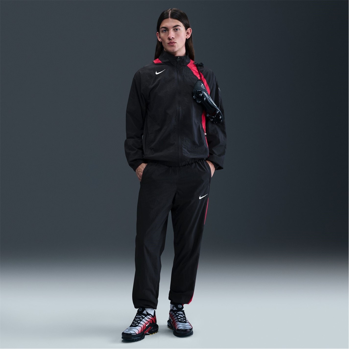 Tepláky Nike Black 3789599 T90 Tracksuit Bottoms Mens - 7