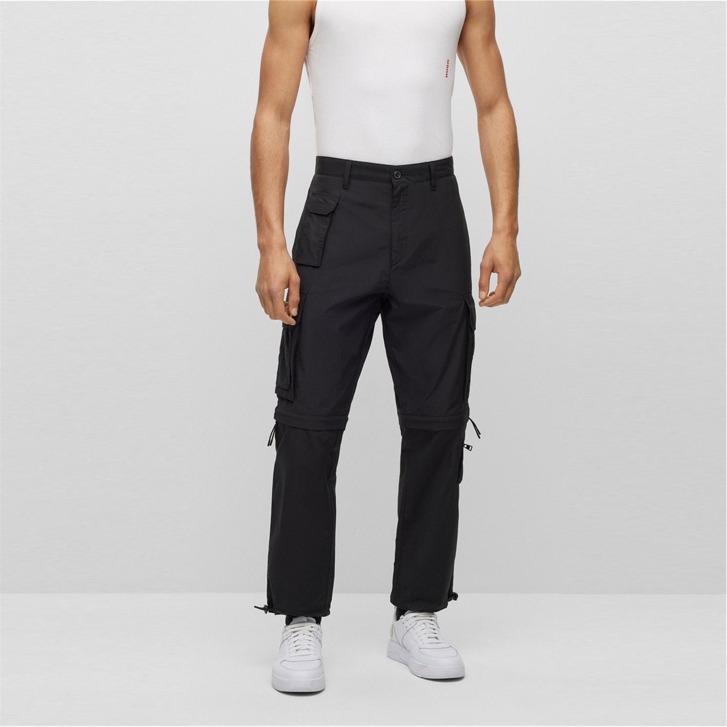 Kalhoty Hugo Black 3027750 Men's Straight Leg Trousers - 3