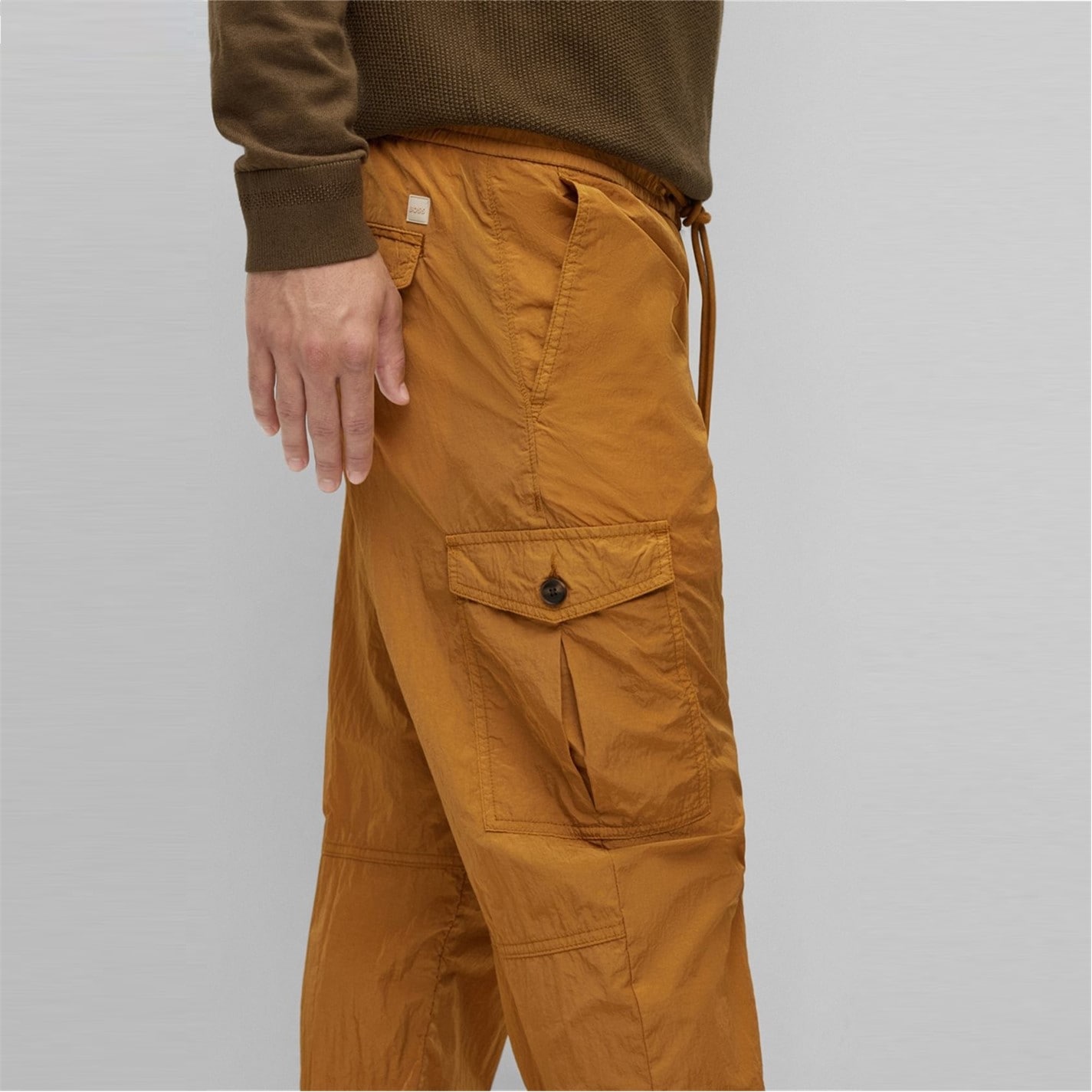 Kalhoty Boss Open Beige 4518032 Men's Taberon Cargo Trousers - 4