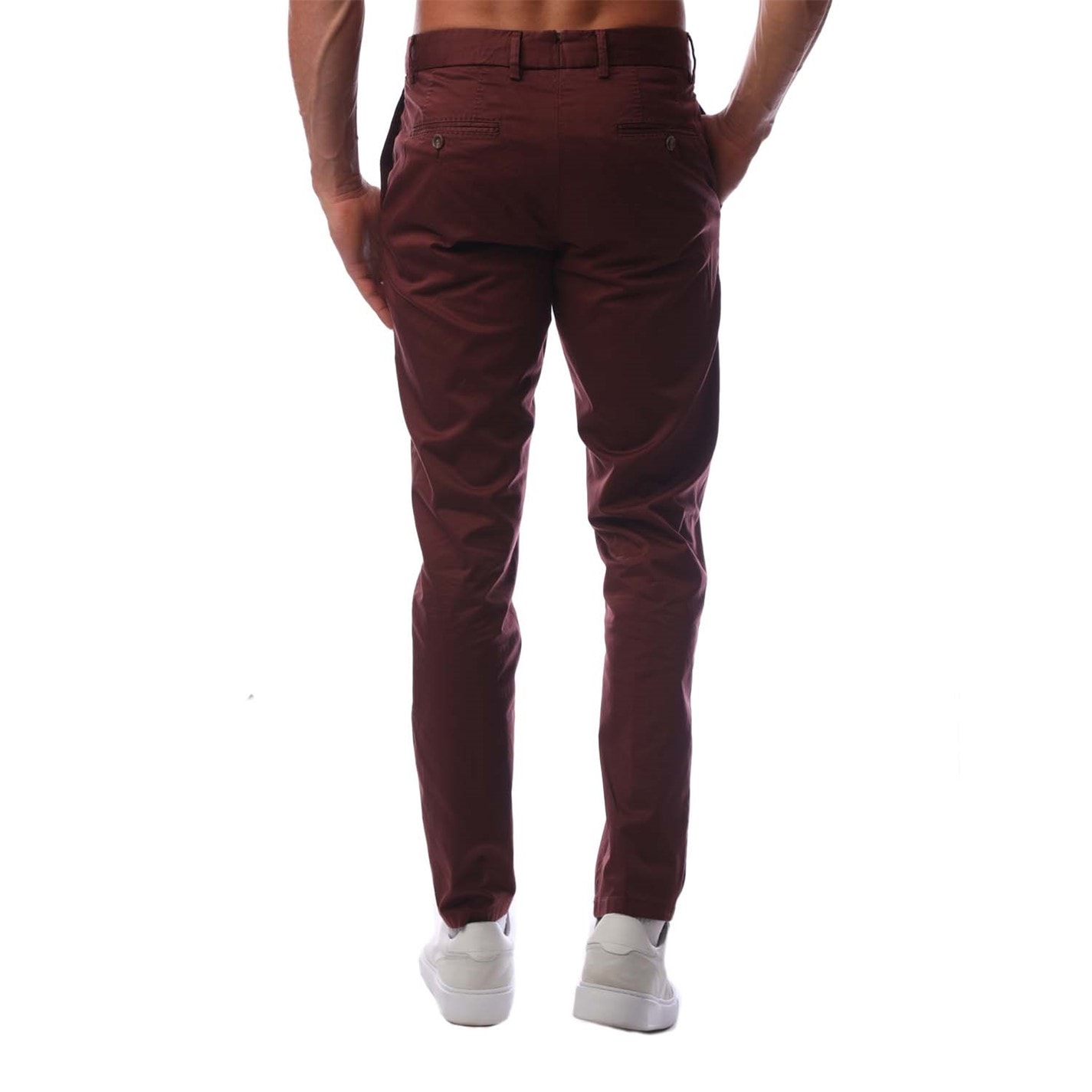 Kalhoty Boss Dark Red 9814361 Men's T Gee D Straight Leg Trousers - 2