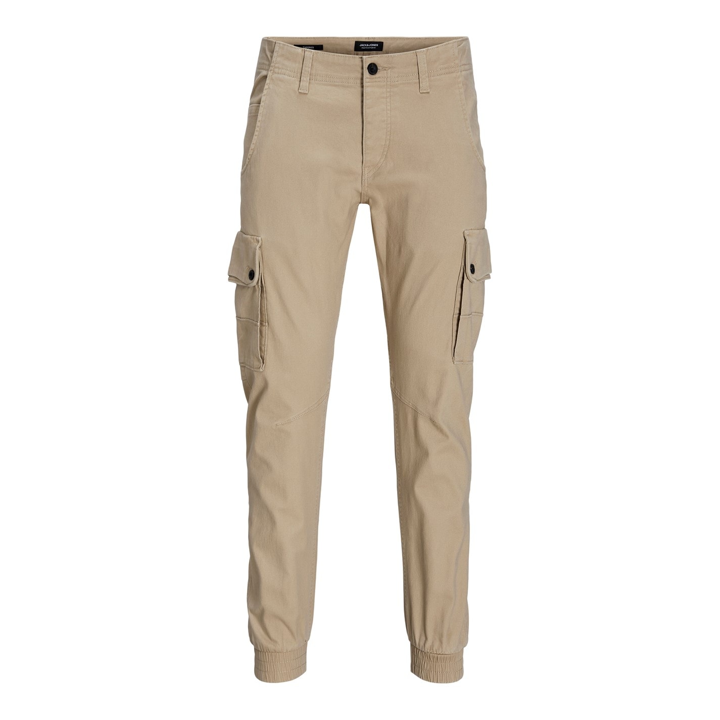 Kalhoty Jack and Jones White Pepper 3641876 Men's Cuffed Cargo Trousers - 6