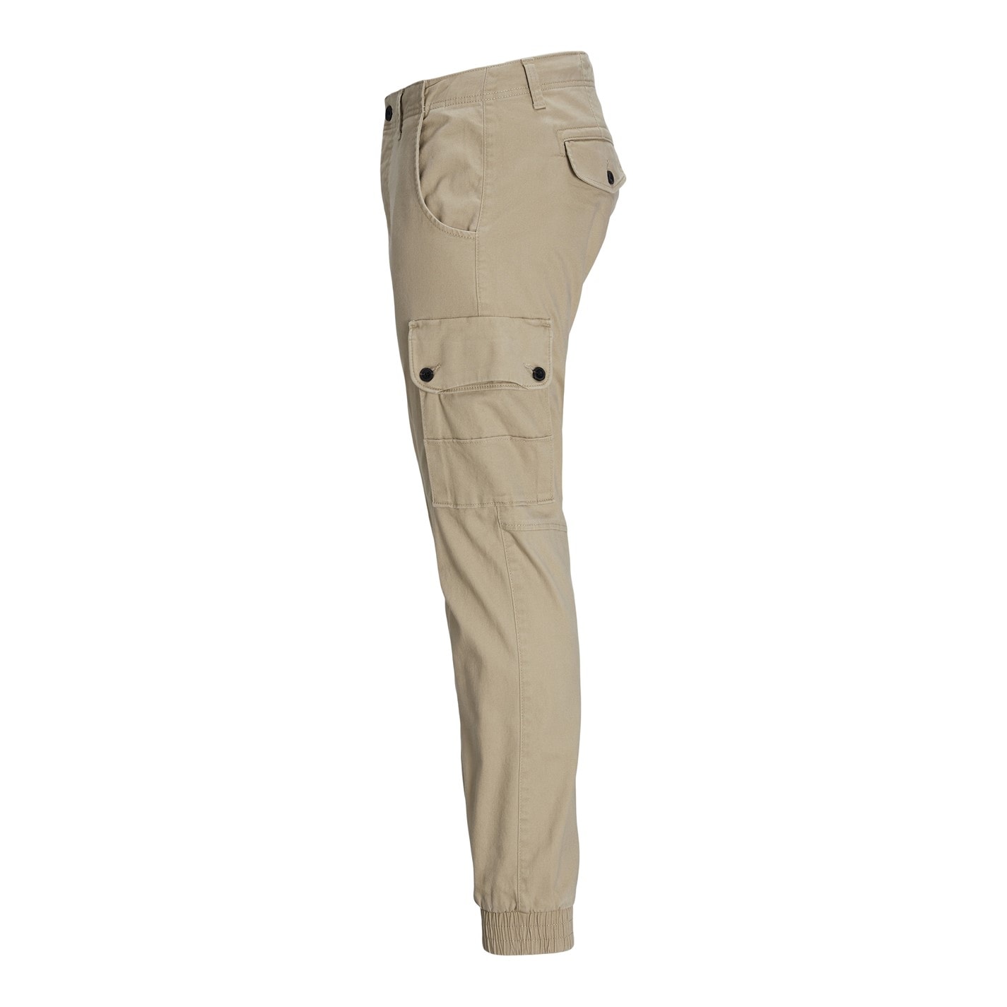Kalhoty Jack and Jones White Pepper 3641876 Men's Cuffed Cargo Trousers - 8