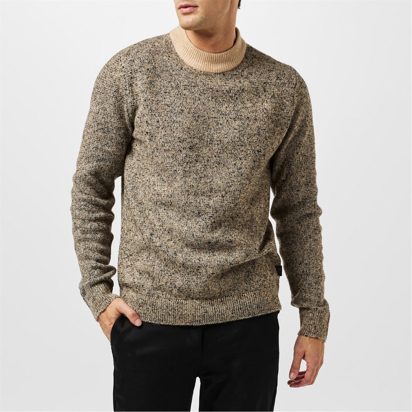 Jack and Jones Space Crew Neck Knitted Jumper Mens - 3