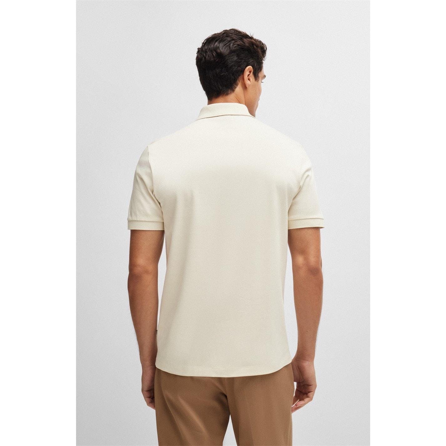 Tričko Boss Open White 131 5814958 Men's C-Polston 36 Short-Sleeve Polo - 3
