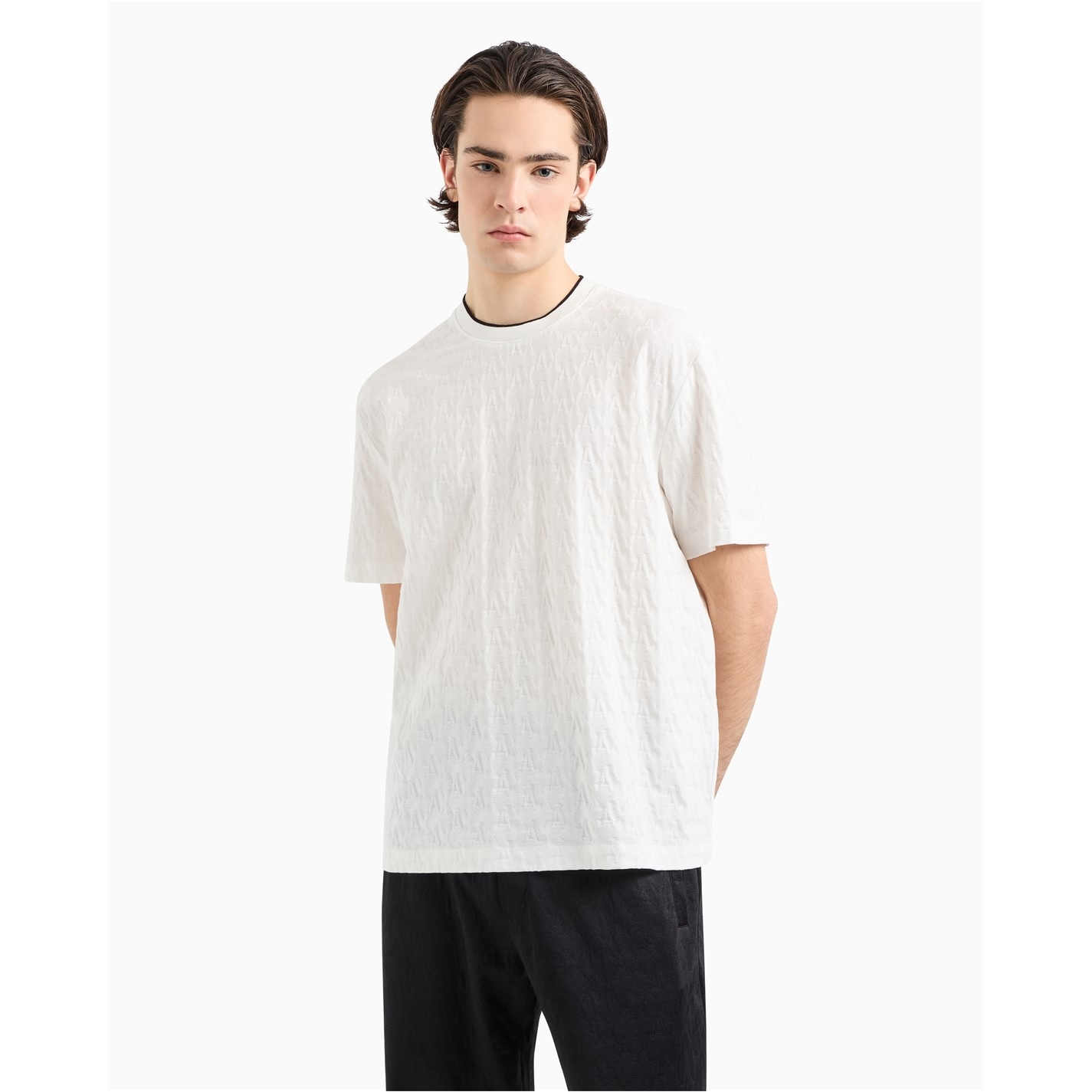 Tričko Armani Exchange Off White 1116 2091436 Men's T-Shirt - 1