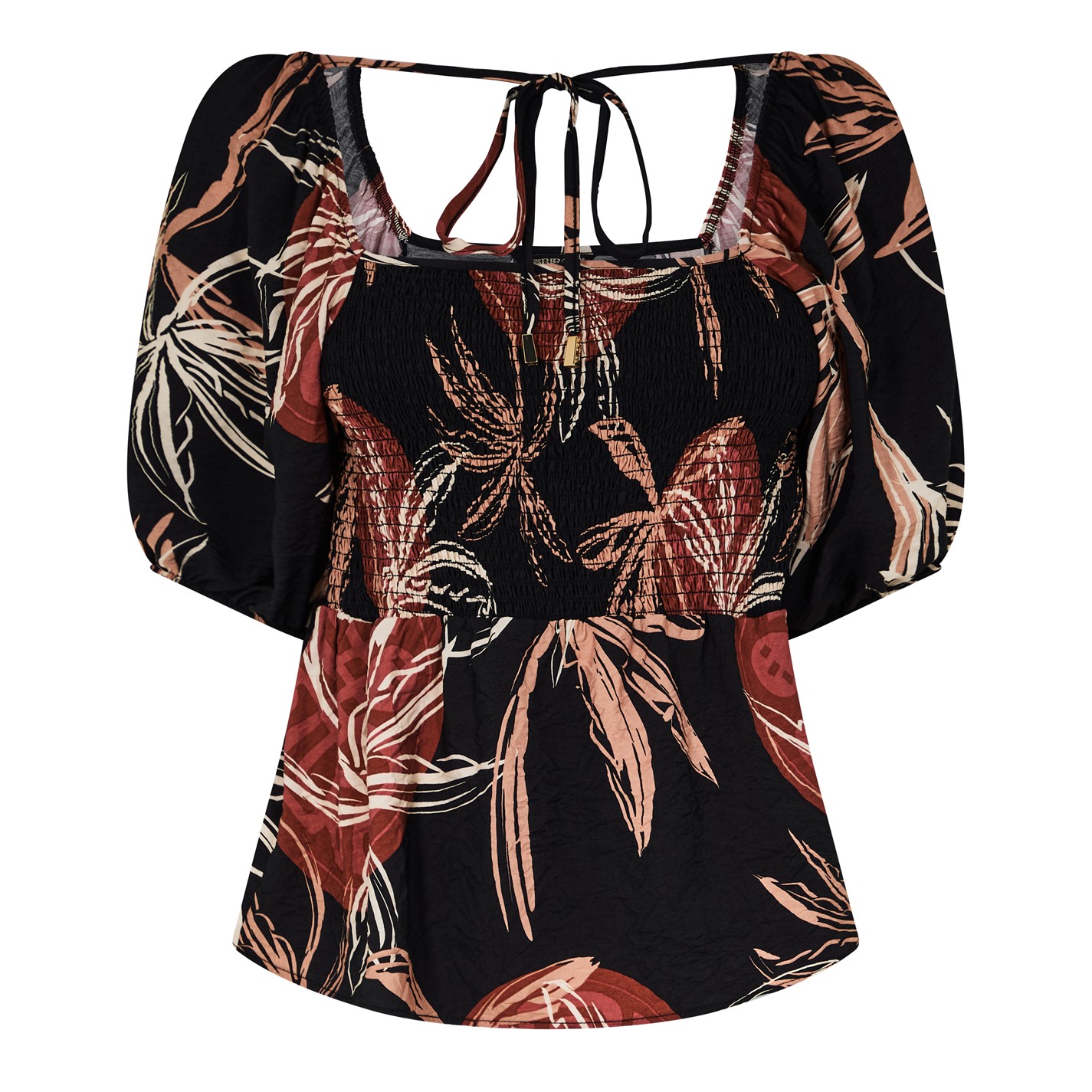 Košeľa Biba Sunset Print 7852699 Square Neck Top - 5