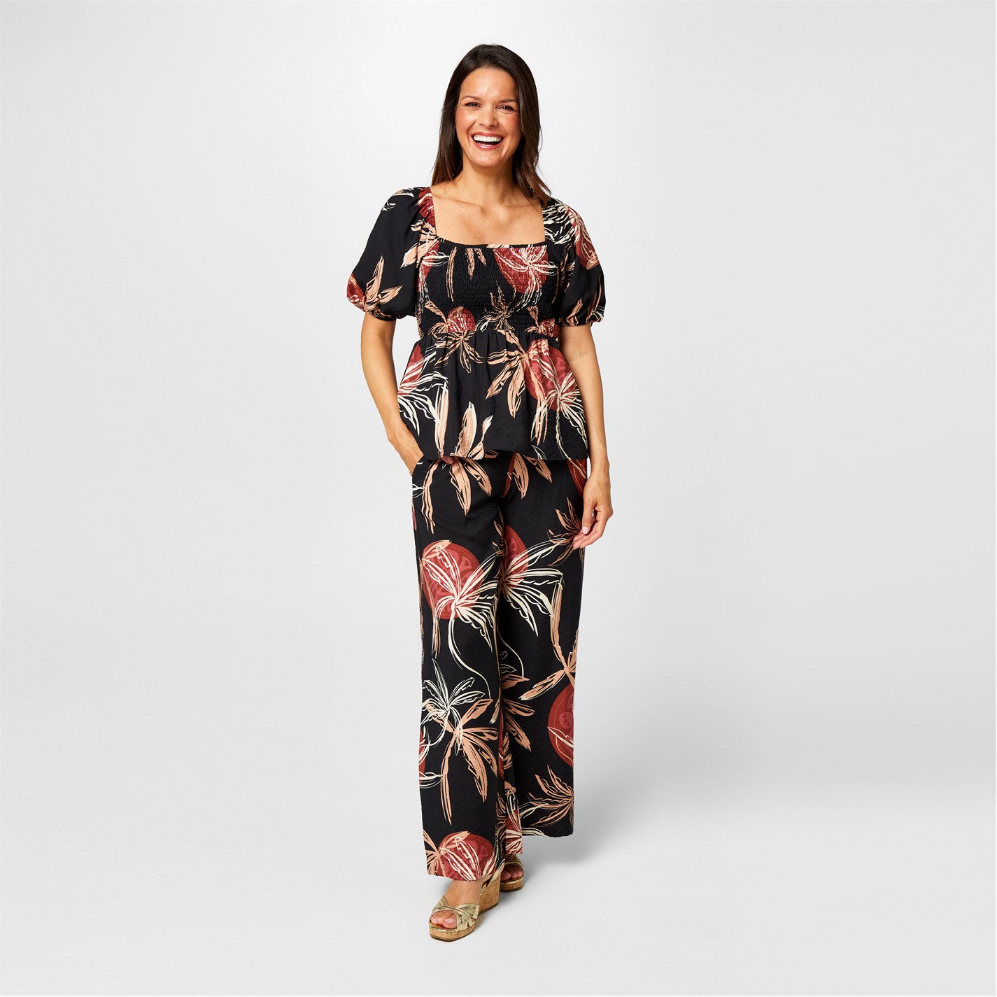 Košeľa Biba Sunset Print 7852699 Square Neck Top - 4