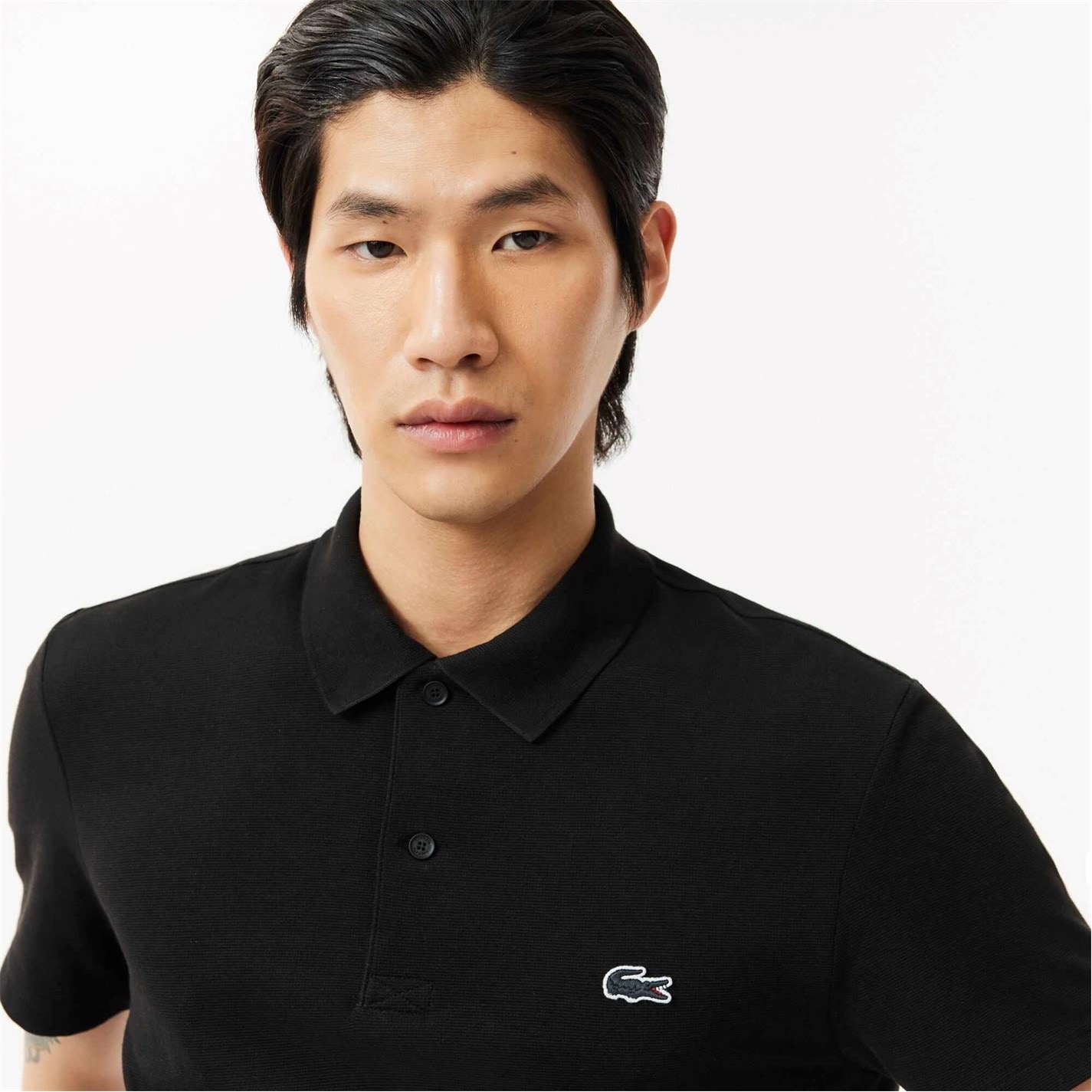 Tričko Lacoste Black 031 573270 Men's Regular Fit Short Sleeve Polo Shirt - 2