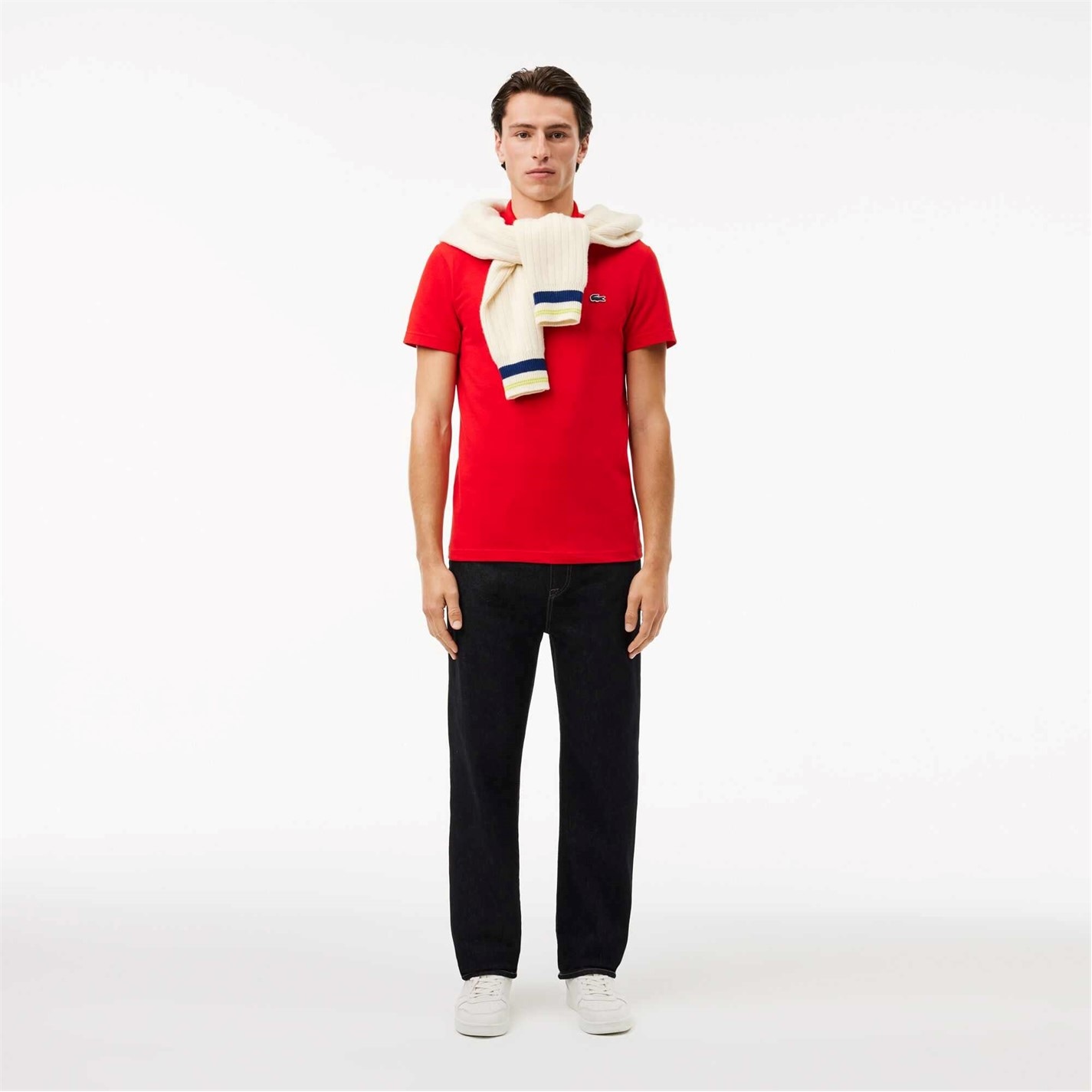 Tričko Lacoste Red 240 5570836 Men's Regular Fit Short Sleeve Polo Shirt - 4