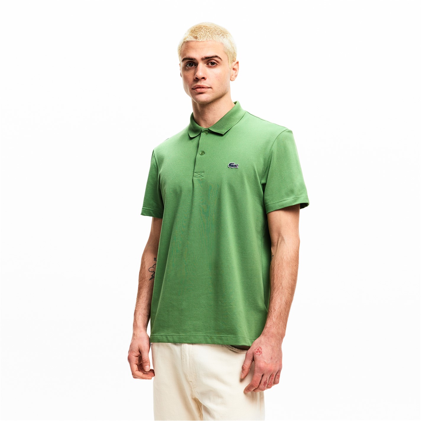 Tričko Lacoste Green 02M 7471532 Men's Regular Fit Short Sleeve Polo Shirt - 3