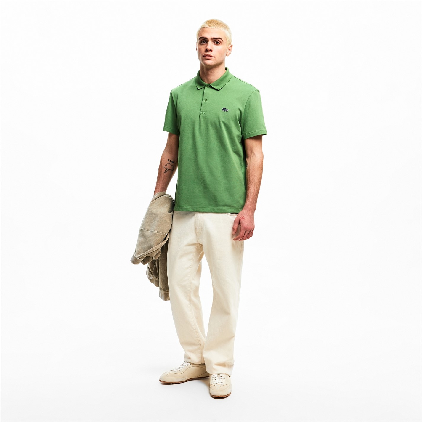 Tričko Lacoste Green 02M 7471532 Men's Regular Fit Short Sleeve Polo Shirt - 5