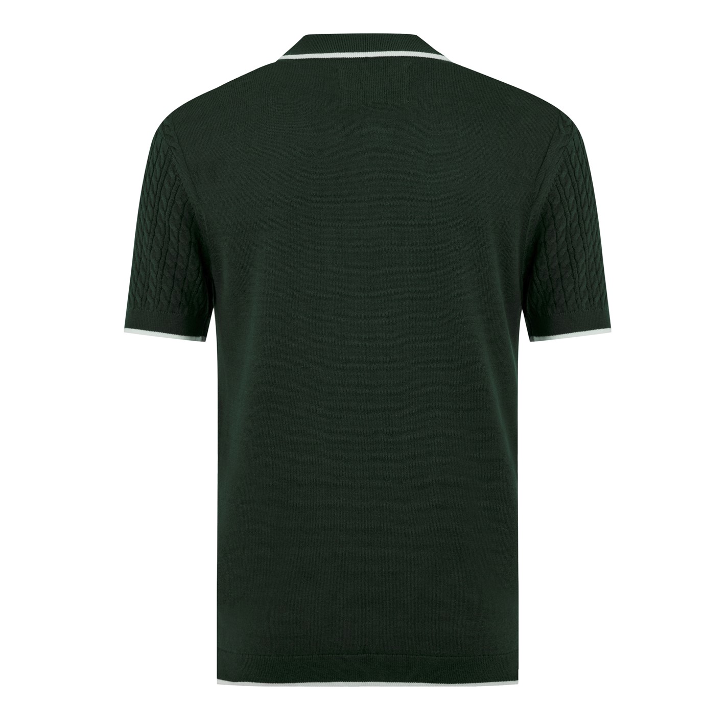 Tričko Jack Wills Evergreen 5343094 Men's JW Braid Knitted Short-Sleeve Polo Shirt - 2
