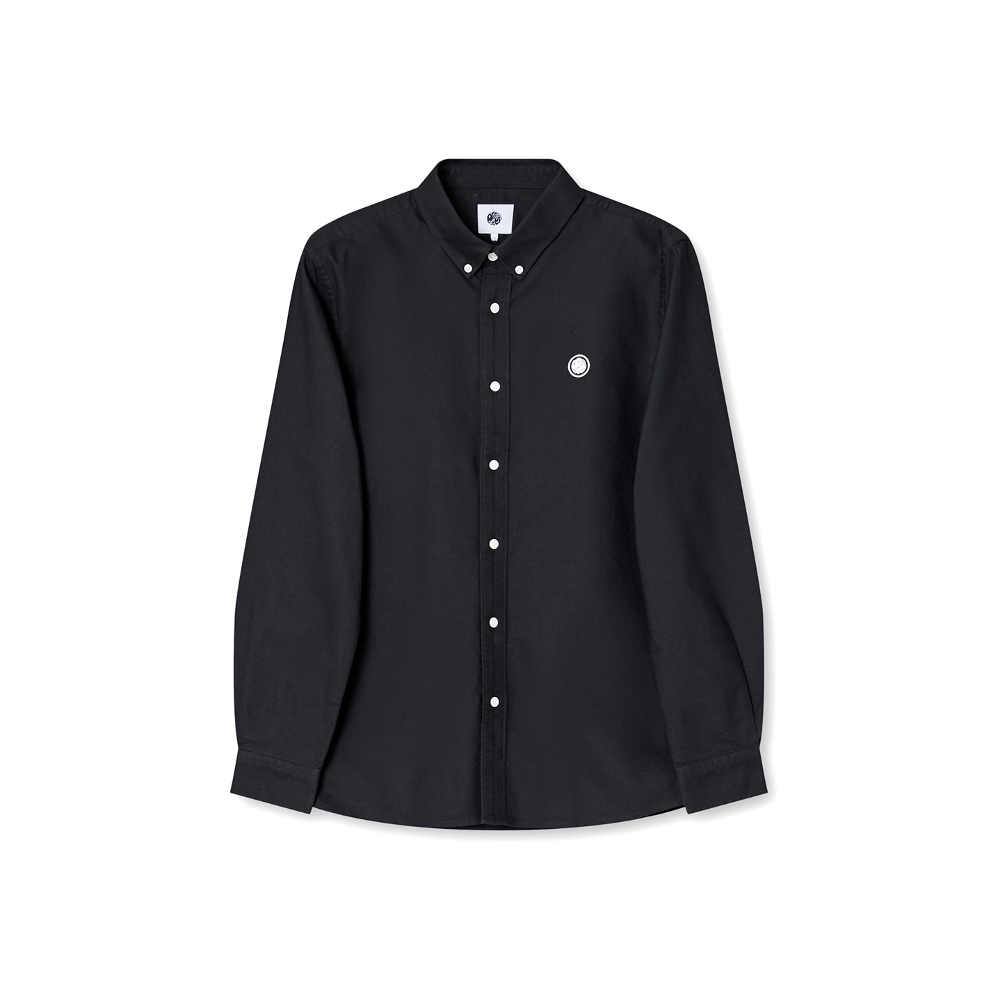 Košeľa Pretty Green Black 2512935 Men's Oxford Long-Sleeve Plain Shirt - 1