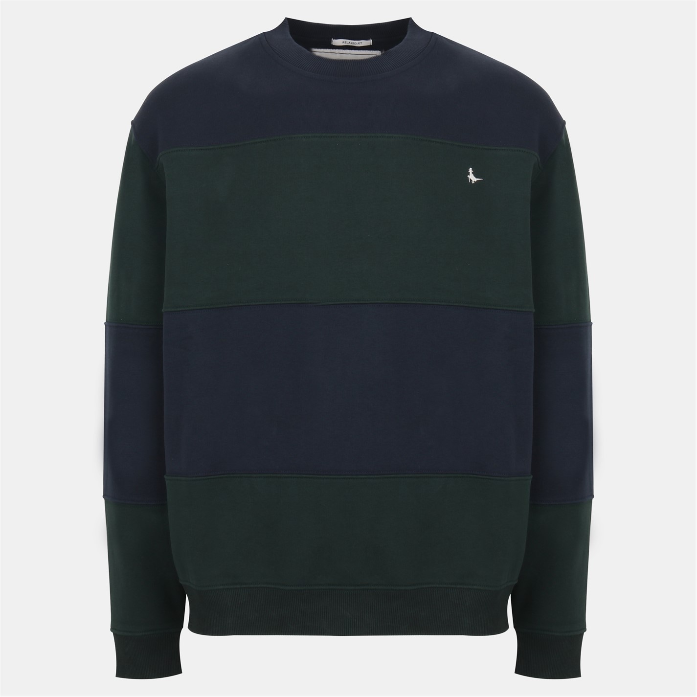 Mikina Jack Wills Pine 6462671 Men's Lewis Cotton Long Sleeve Crew Sweatshirt - 1