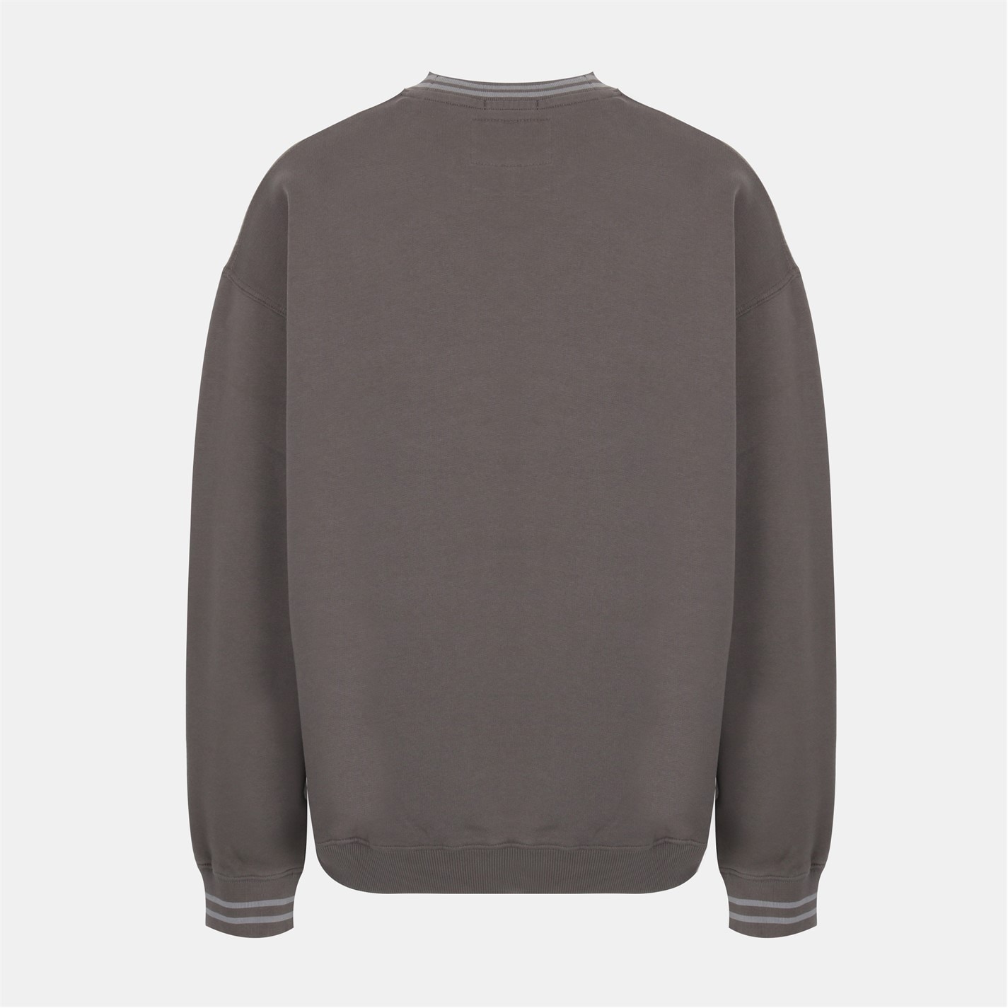 Mikina Jack Wills Slate 6166438 Men's Tipped Graphic Cotton Long Sleeve Oversized Fit Crew Sweatshirt - 2