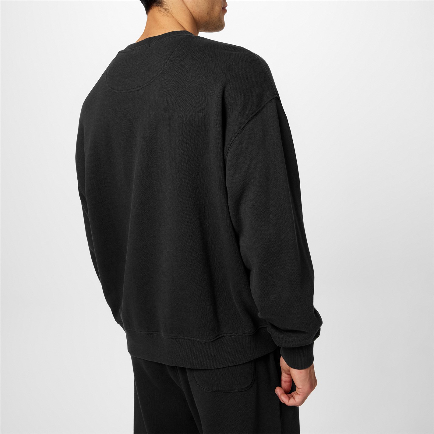 Mikina Jack Wills Washed Black 2577167 Men's JW Boucle Graphic Crew Sweatshirt - 2