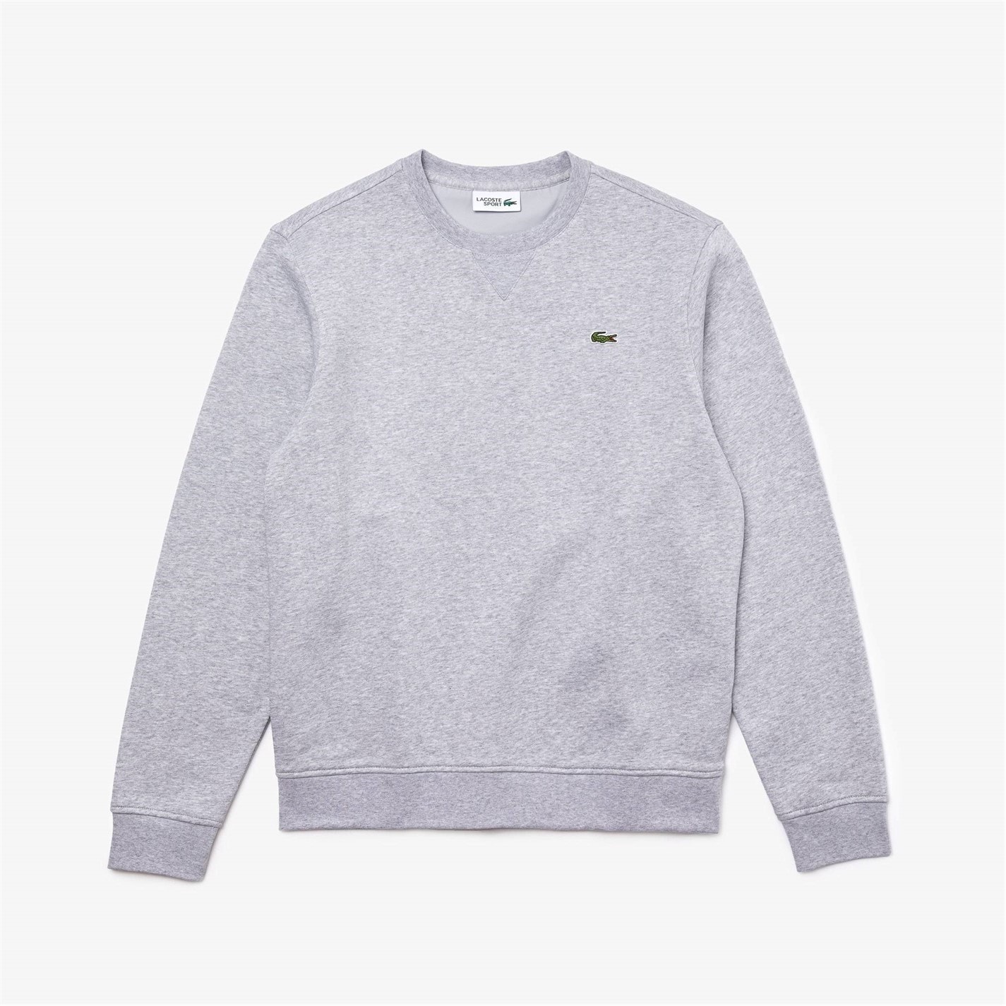Mikina Lacoste Light Grey CCA 6645105 Men's Basic Crew-Neck Sweatshirt - 4