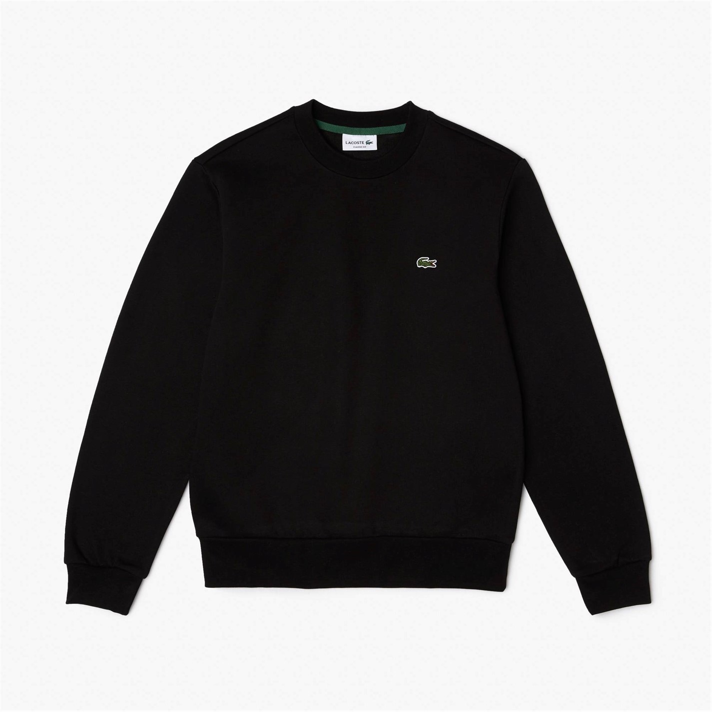 Mikina Lacoste Black C31 6193558 Men's Basic Crew-Neck Sweatshirt - 4