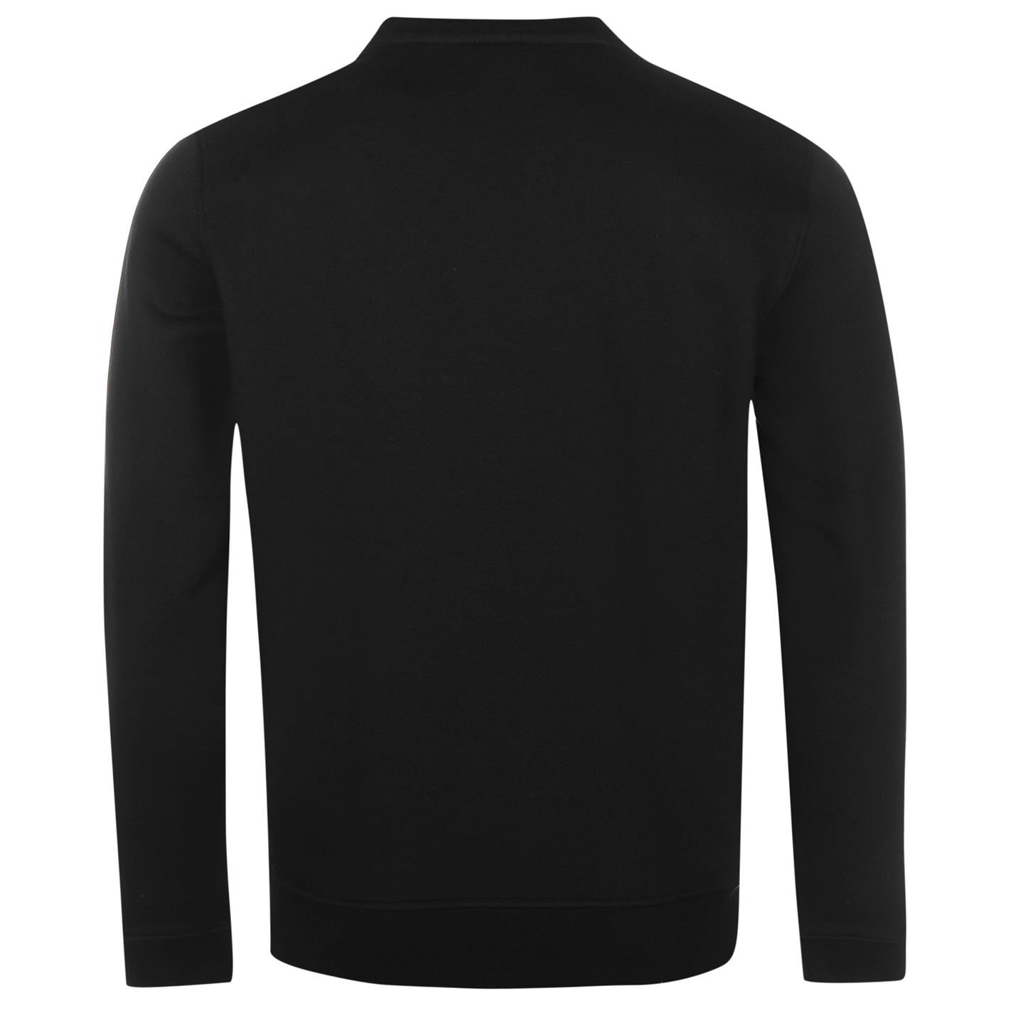 Mikina Lacoste Black C31 6193558 Men's Basic Crew-Neck Sweatshirt - 5