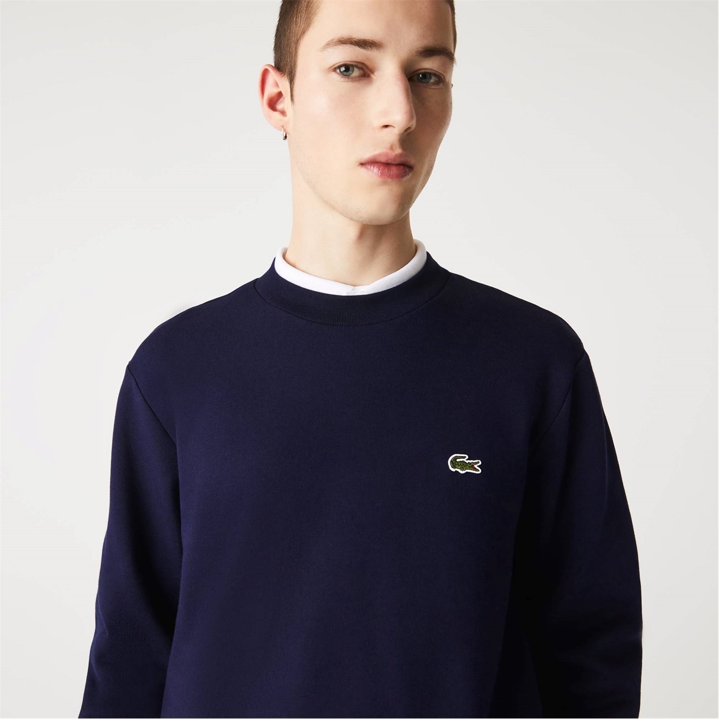 Mikina Lacoste Argentine Blue 1698723 Men's Basic Crew-Neck Sweatshirt - 3